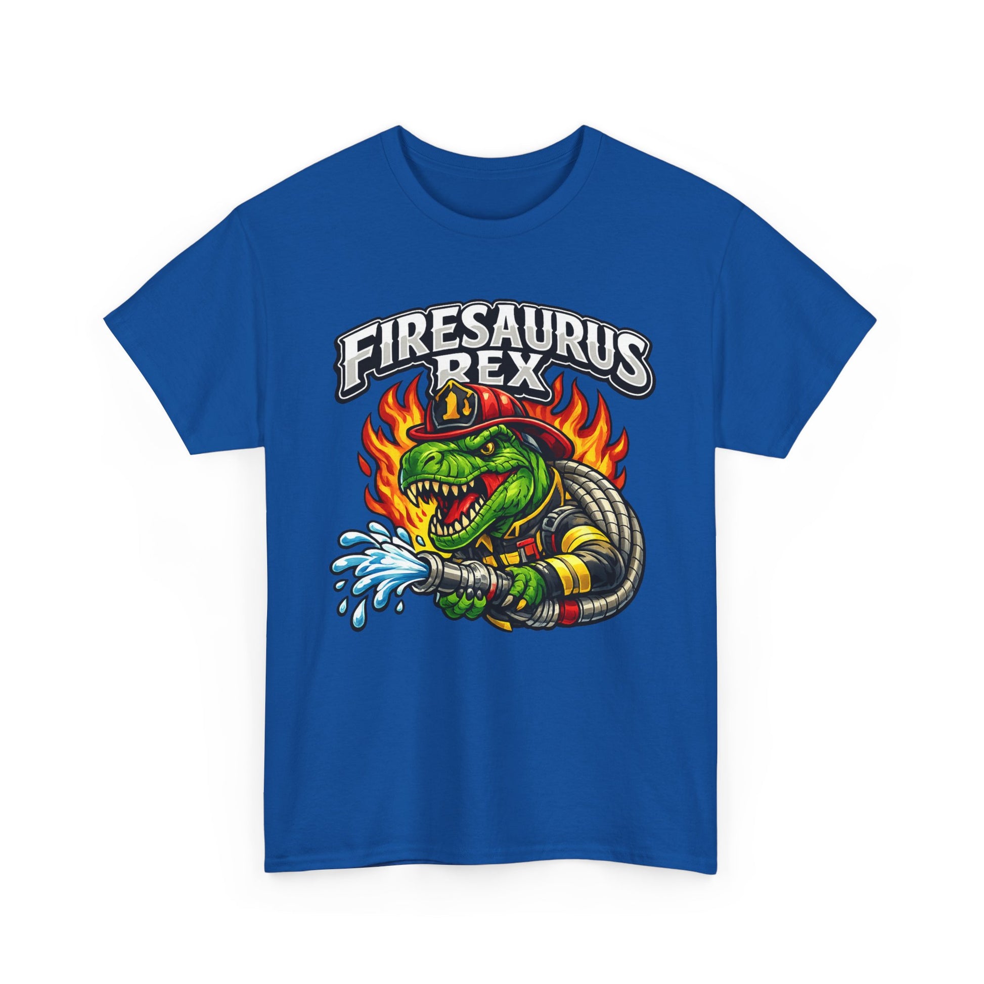 Firesaurus Rex T-Shirt — Funny Firefighter Dinosaur Tee