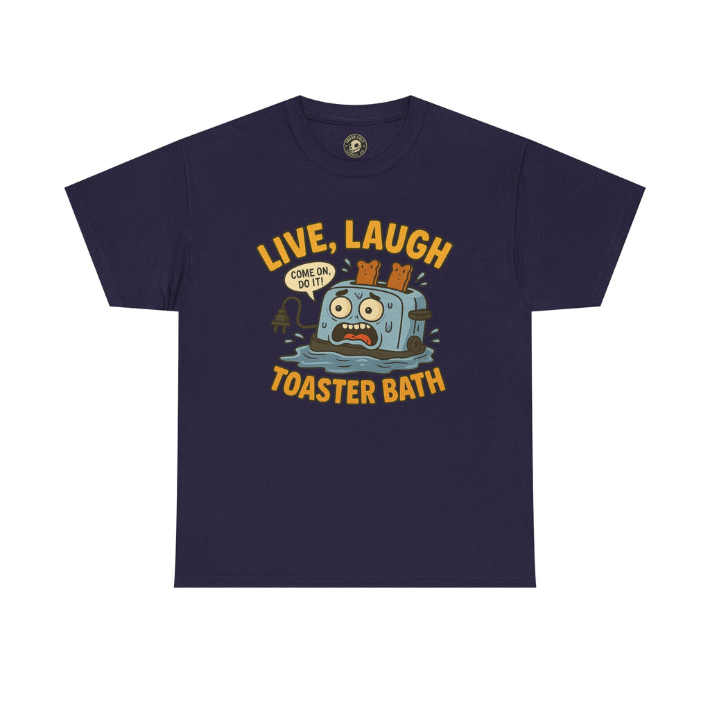 Funny Toaster Bath Tee, Humorous Unisex Shirt, Gift for Friends, Lightweight Cotton Tee, Birthday Party Outfit