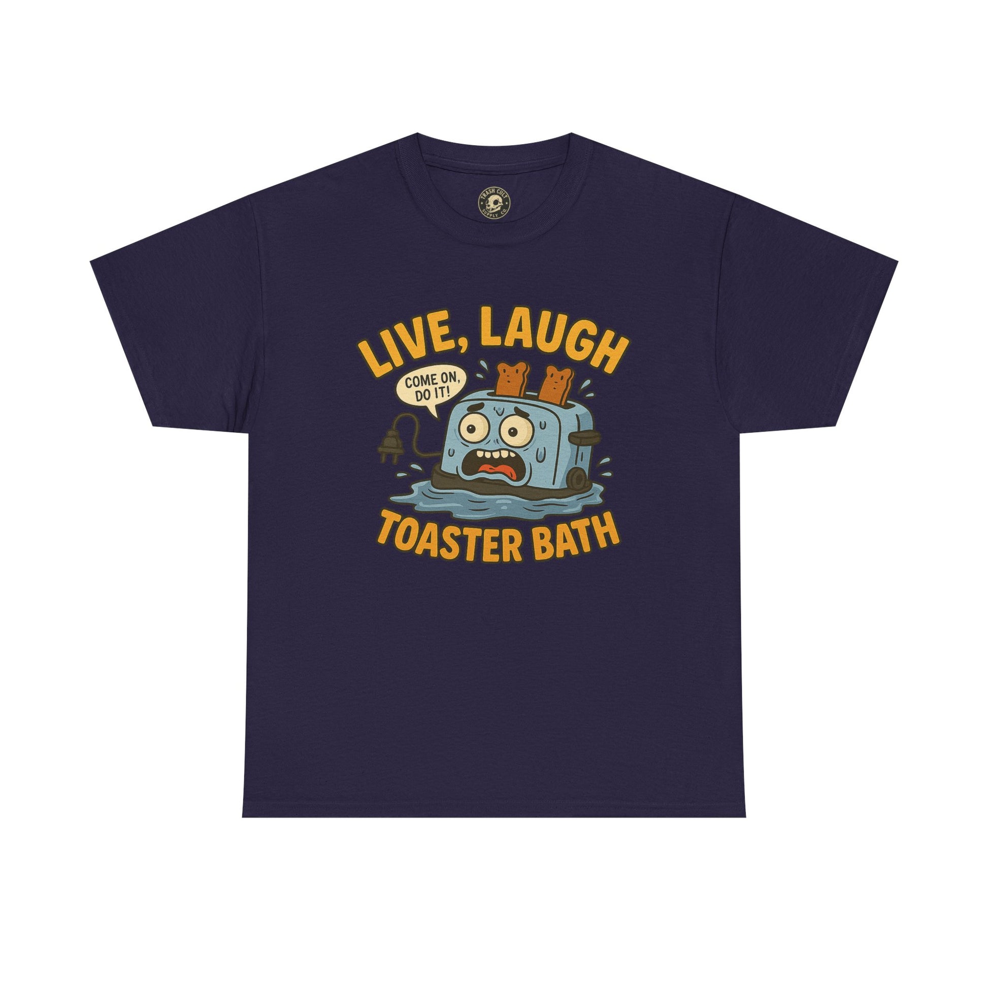 Funny Toaster Bath Tee, Humorous Unisex Shirt, Gift for Friends, Lightweight Cotton Tee, Birthday Party Outfit