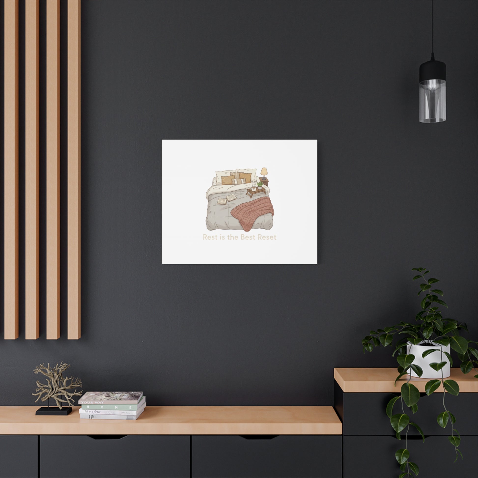 Rest is the Best Reset Canvas | sleepy humor, restful vibes