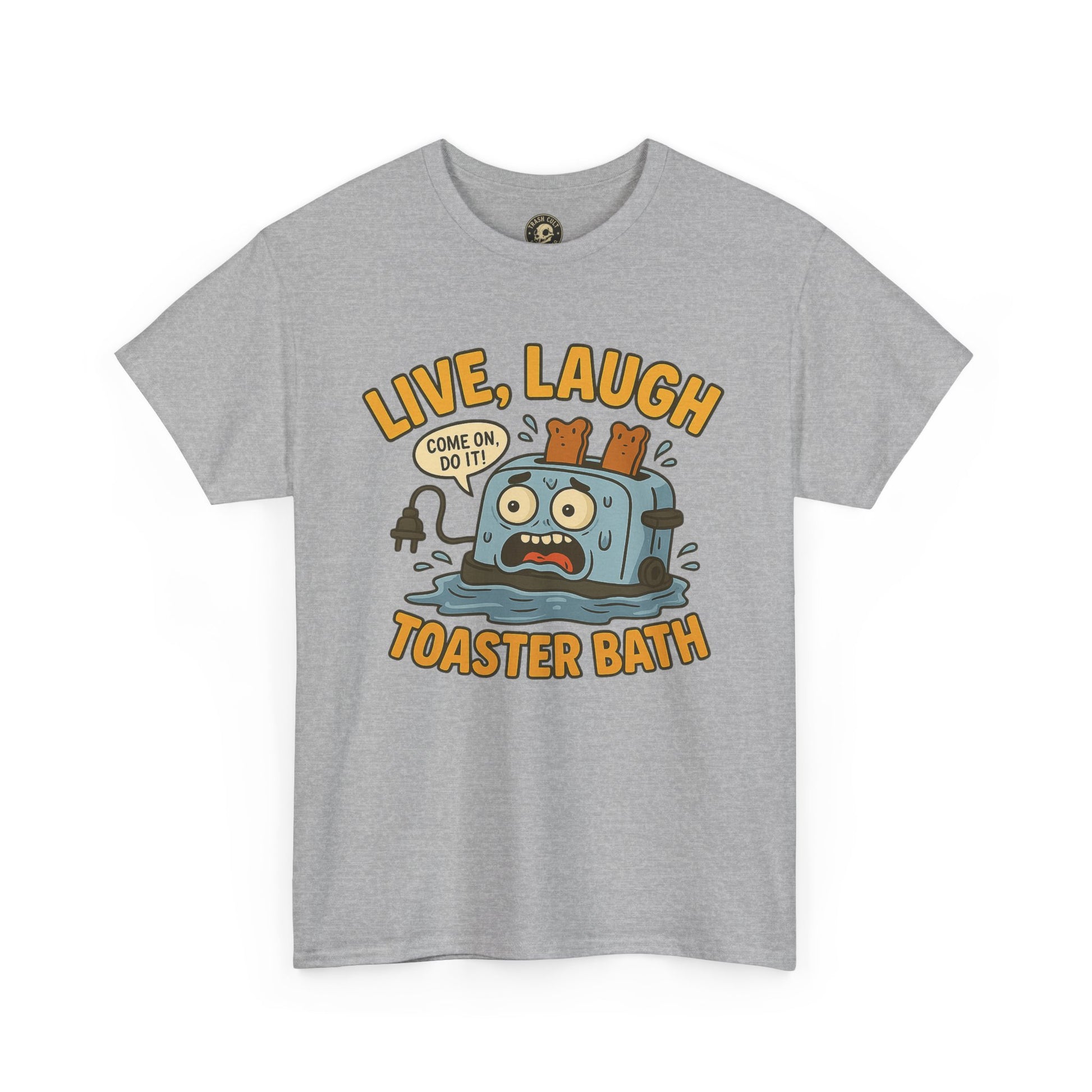 Funny Toaster Bath Tee, Humorous Unisex Shirt, Gift for Friends, Lightweight Cotton Tee, Birthday Party Outfit