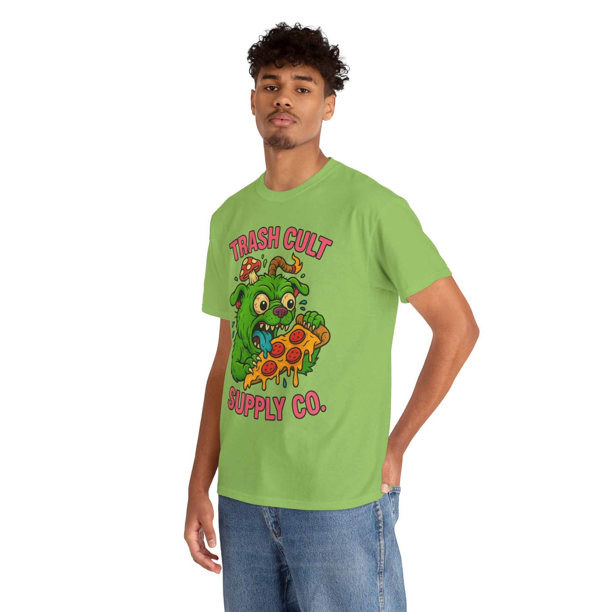 Feral Pizza Monster Shirt – Trash Cult Supply Co | Gildan 5000 Graphic Tee