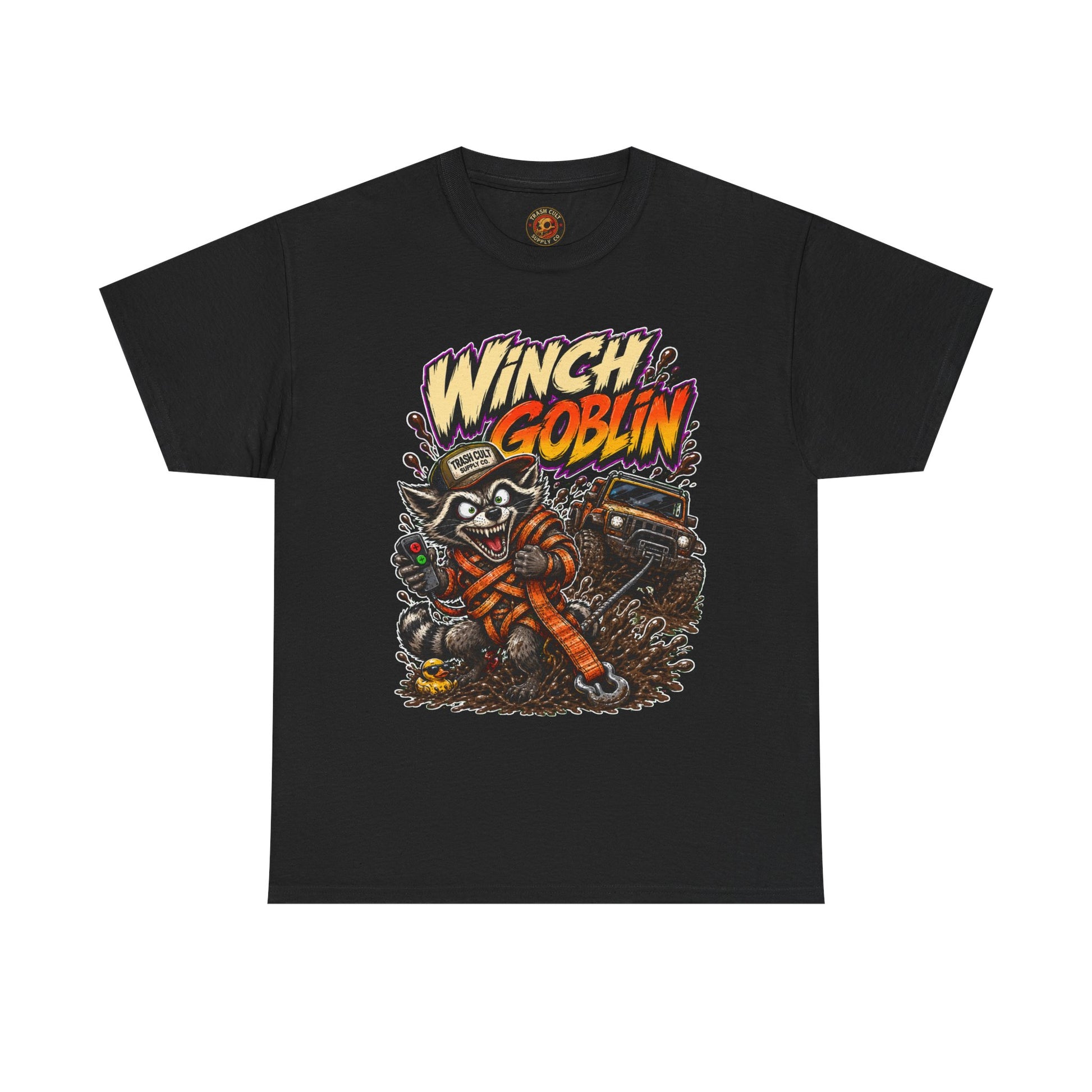 Winch Goblin Tee — Vintage Tow Truck Mechanic Graphic Shirt