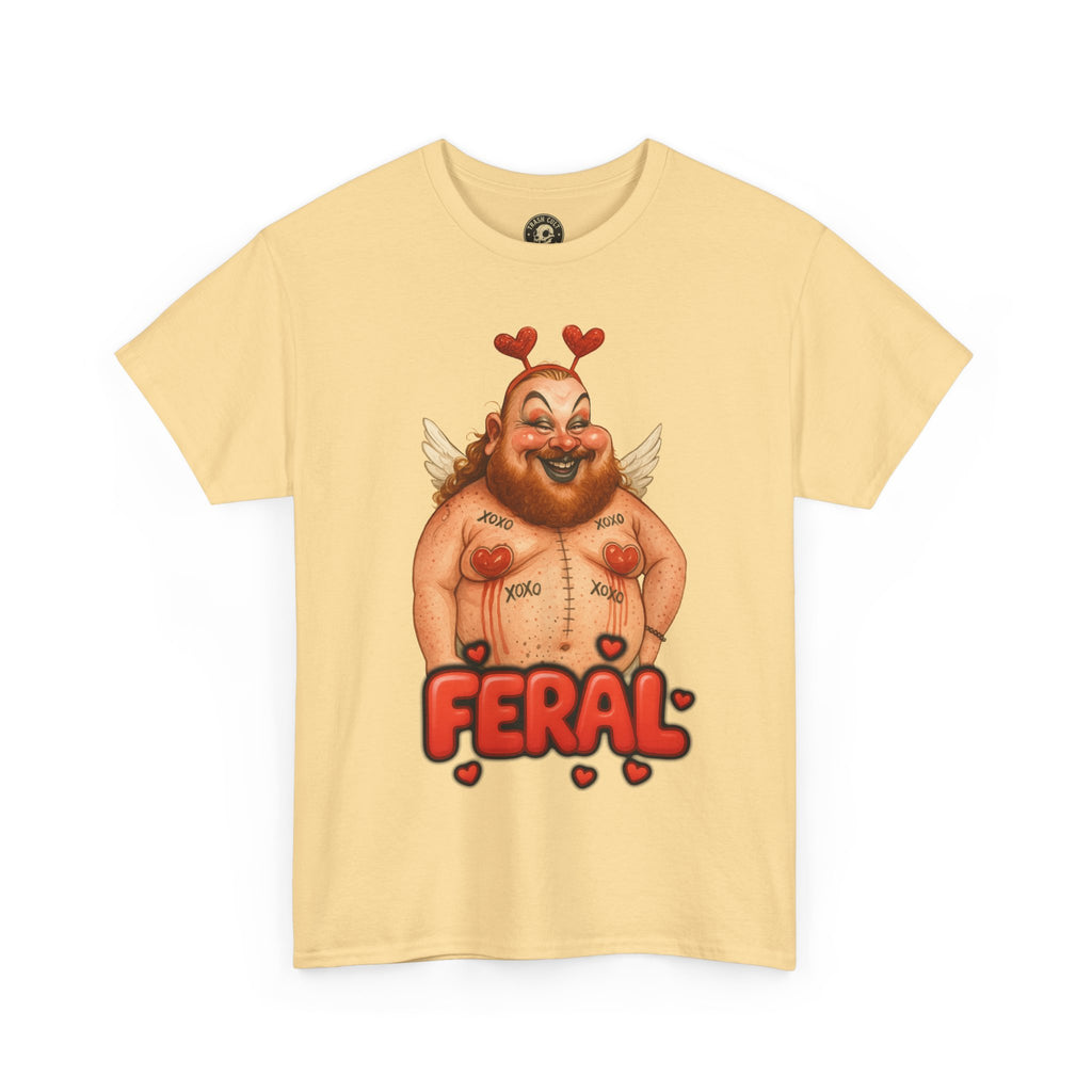 Feral Cupid Macabre Valentine Shirt | Fun Graphic Shirt, Quirky Gift, Casual Wear, Valentine's Apparel, Trendy Statement Top