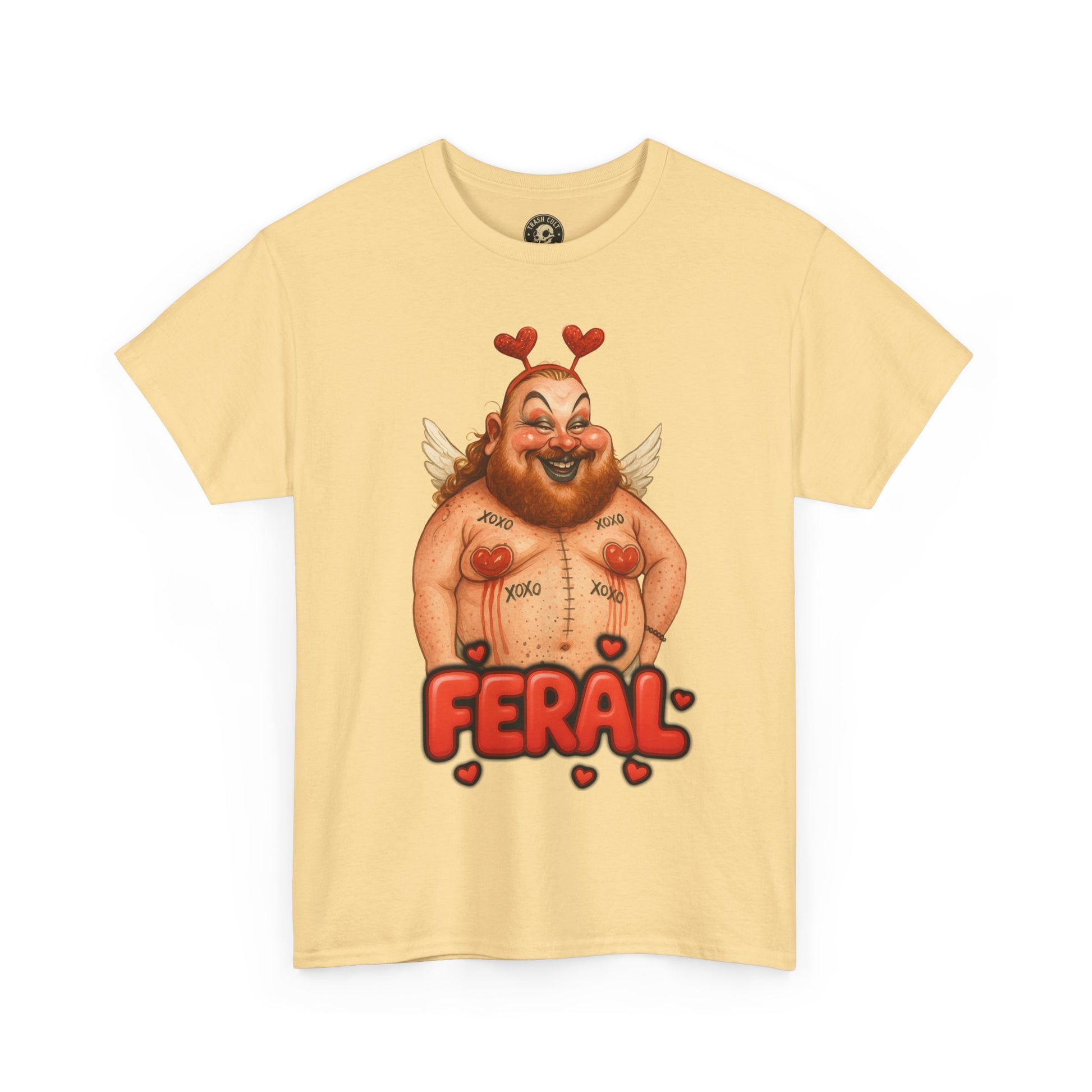 Feral Cupid Macabre Valentine Shirt | Fun Graphic Shirt, Quirky Gift, Casual Wear, Valentine's Apparel, Trendy Statement Top
