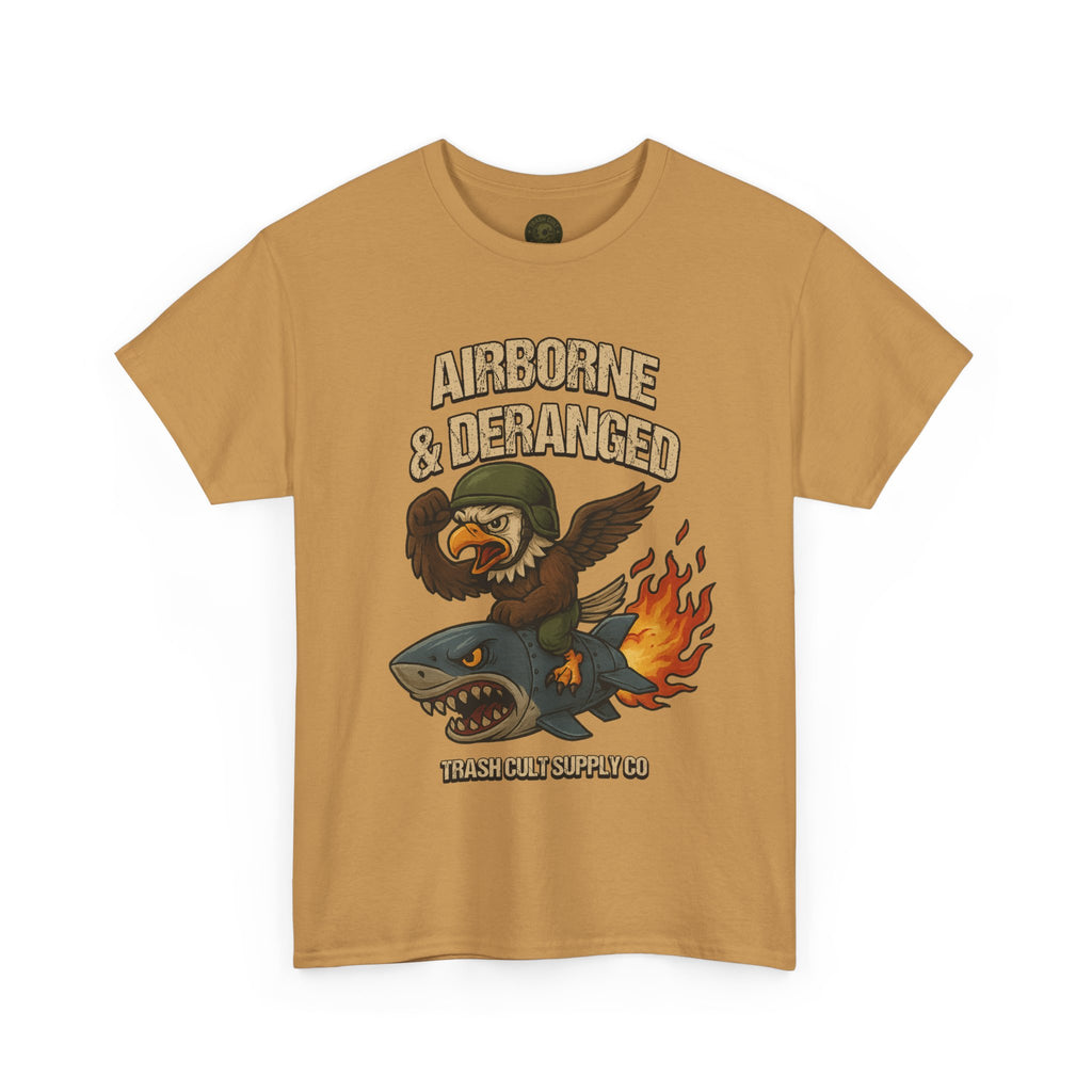 Airborne & Deranged T-Shirt – Trash Cult Supply Co. | Gildan 5000 Heavy Cotton Tee