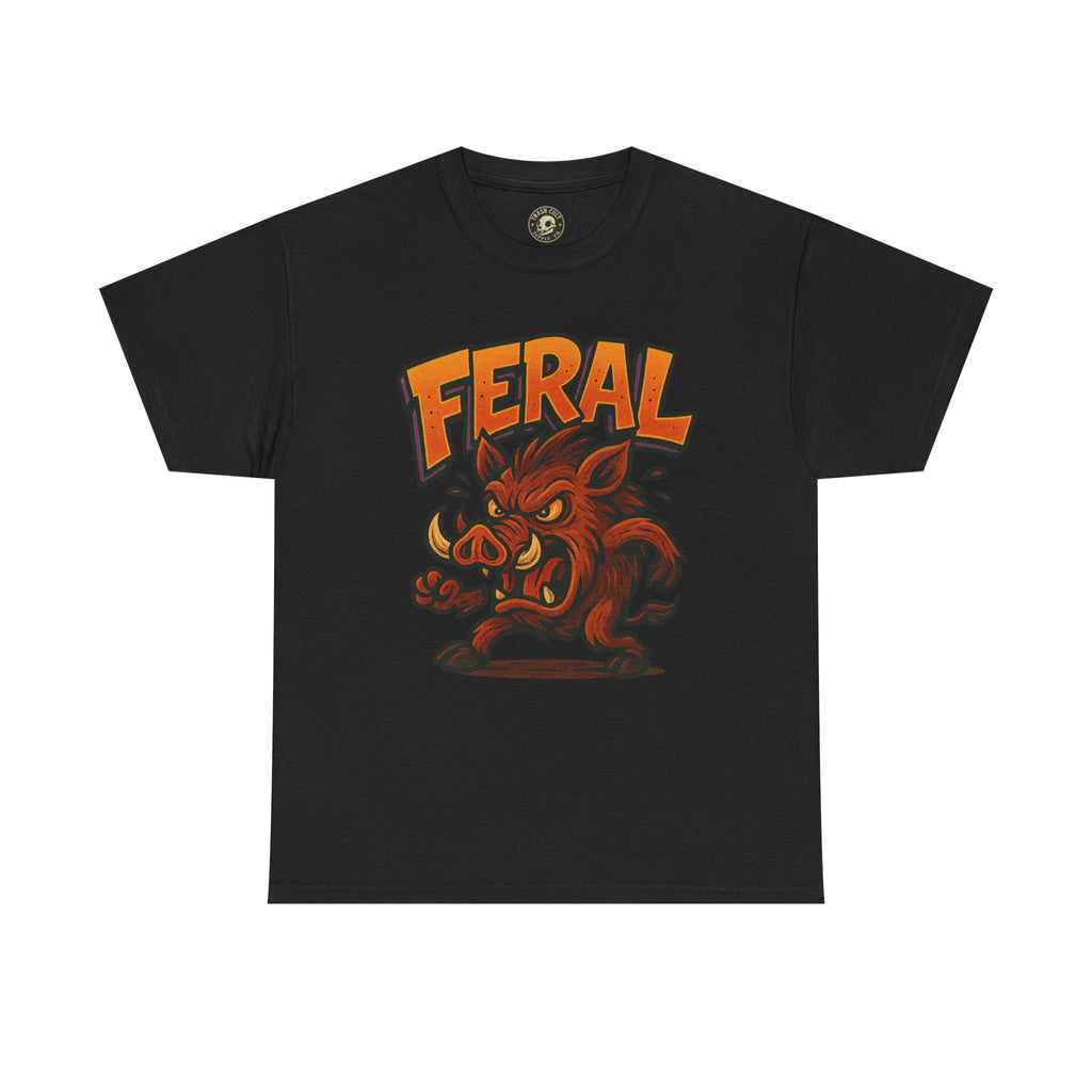 Feral Boar T-Shirt – Bold Unisex Animal Graphic Tee | Funny Cotton Shirt for Chaos Creatures