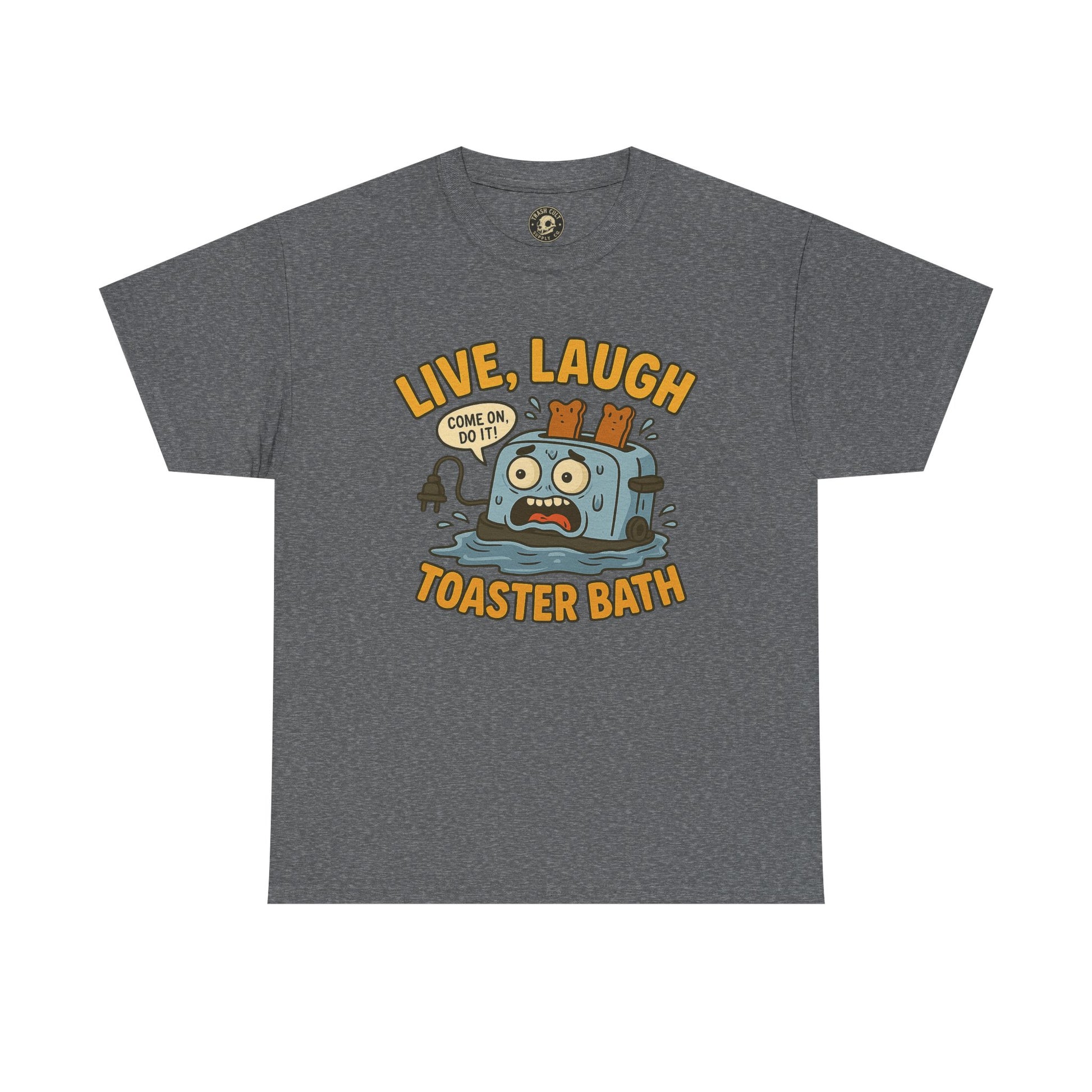 Funny Toaster Bath Tee, Humorous Unisex Shirt, Gift for Friends, Lightweight Cotton Tee, Birthday Party Outfit