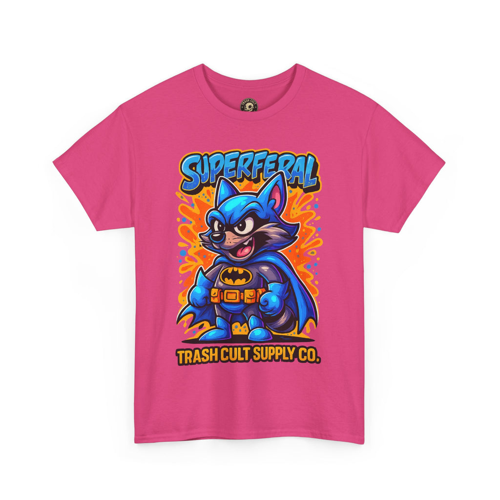 SuperFeral Raccoon Graffiti Shirt – Bold New School Superhero Streetwear | Trash Cult Supply Co