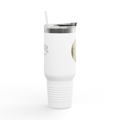 40oz Insulated Travel Mug with Handle – Leak-Proof Stainless Steel Tumbler for Hot & Cold Drinks | Trash Cult / FERAL Edition