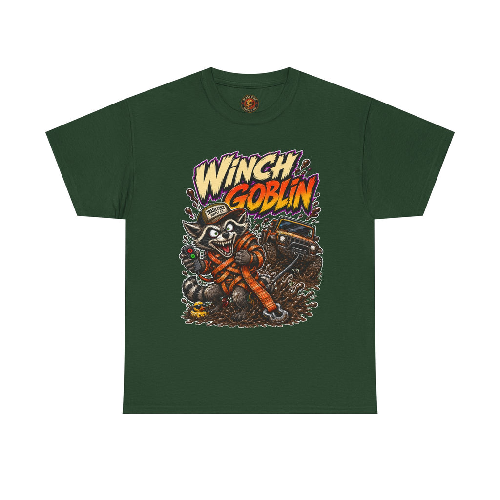 Winch Goblin Tee — Vintage Tow Truck Mechanic Graphic Shirt