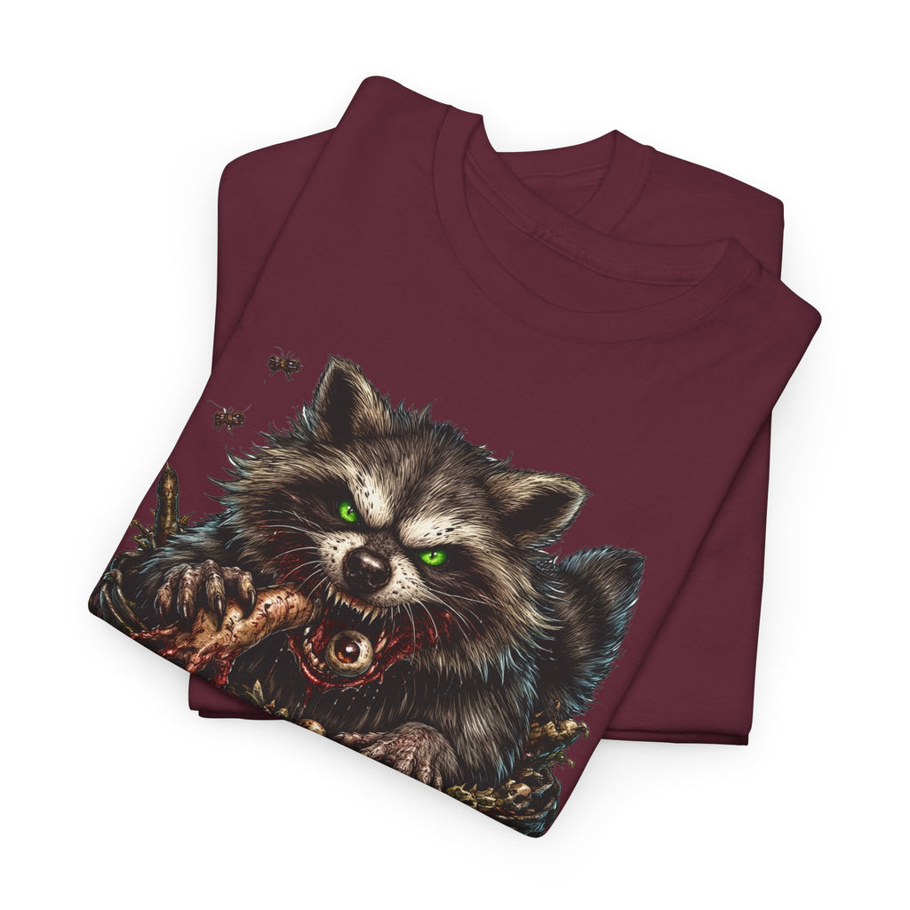 Raccoon 'Trash Cult Supply Co.' Graphic Tee — Vintage Grunge Animal Streetwear