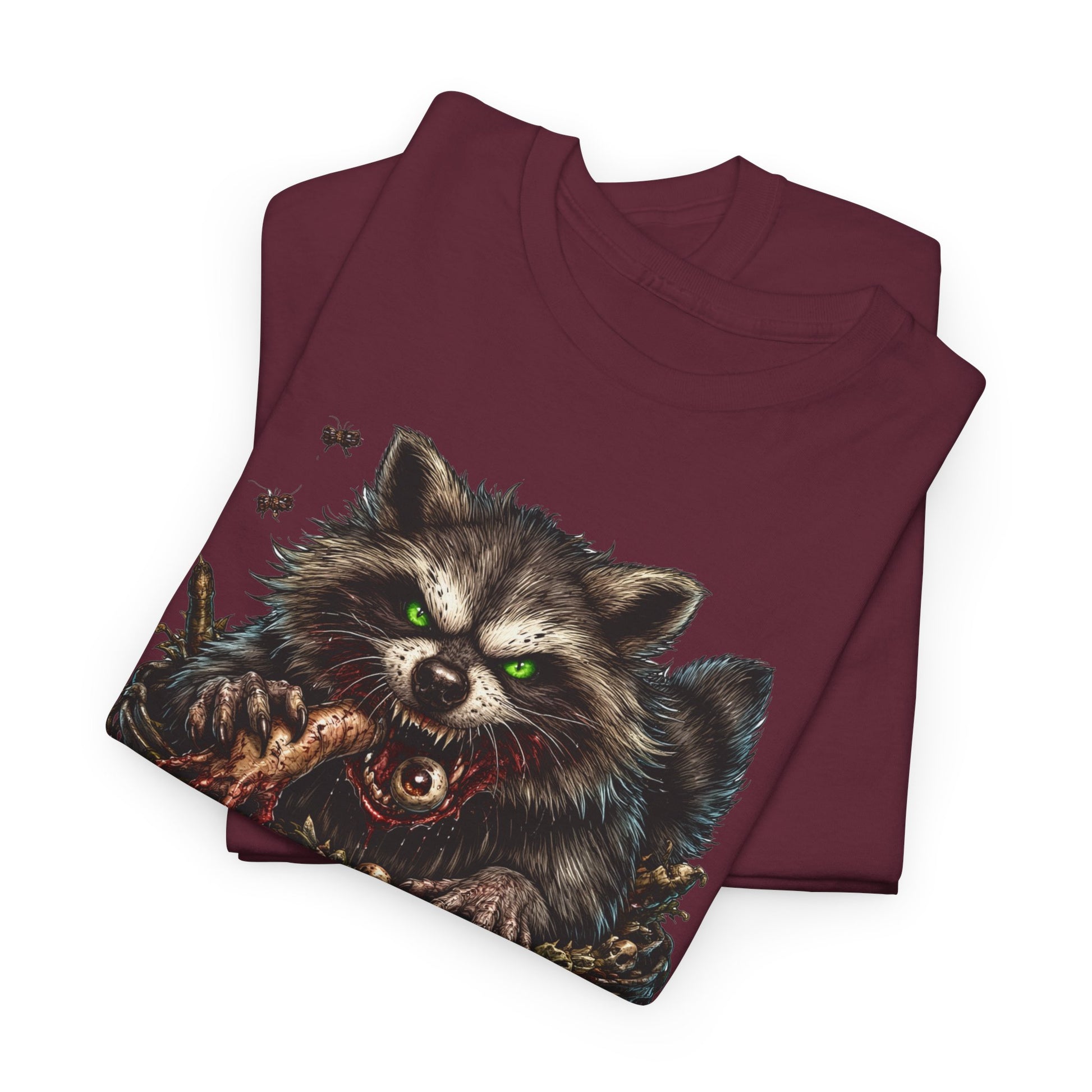 Raccoon 'Trash Cult Supply Co.' Graphic Tee — Vintage Grunge Animal Streetwear