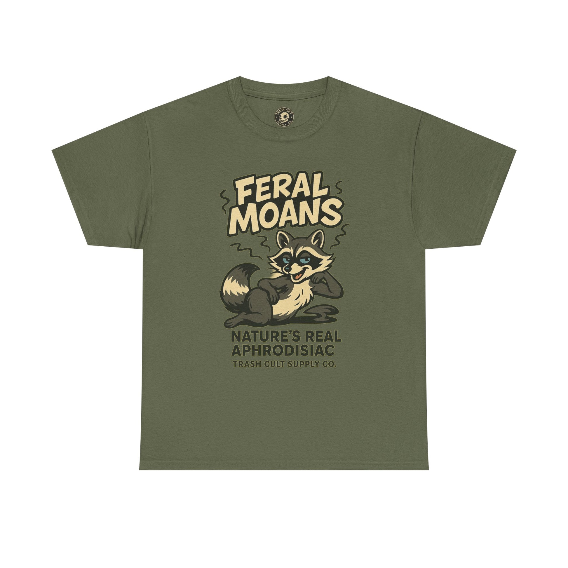 Feral Moans Unisex Heavy Cotton Tee, Funny Graphic Tee, Animal Lover Shirt, Casual Wear, Gift for Nature Enthusiasts