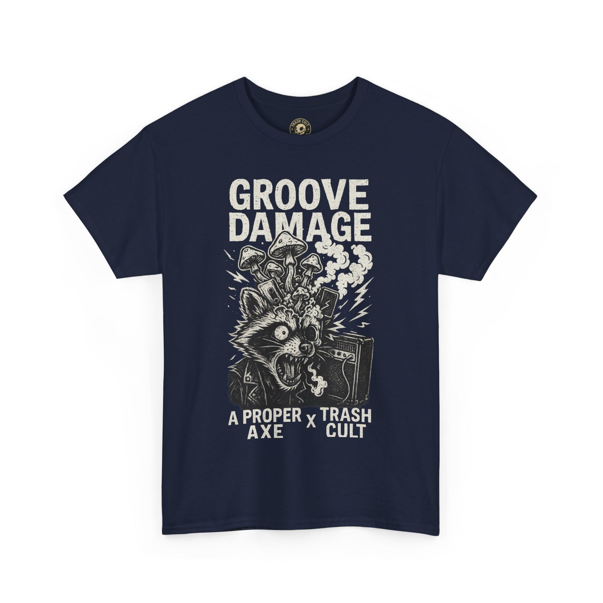 Groove Damage T-Shirt – A Proper Axe x Trash Cult Collab – Stoner Groove Punk Shirt