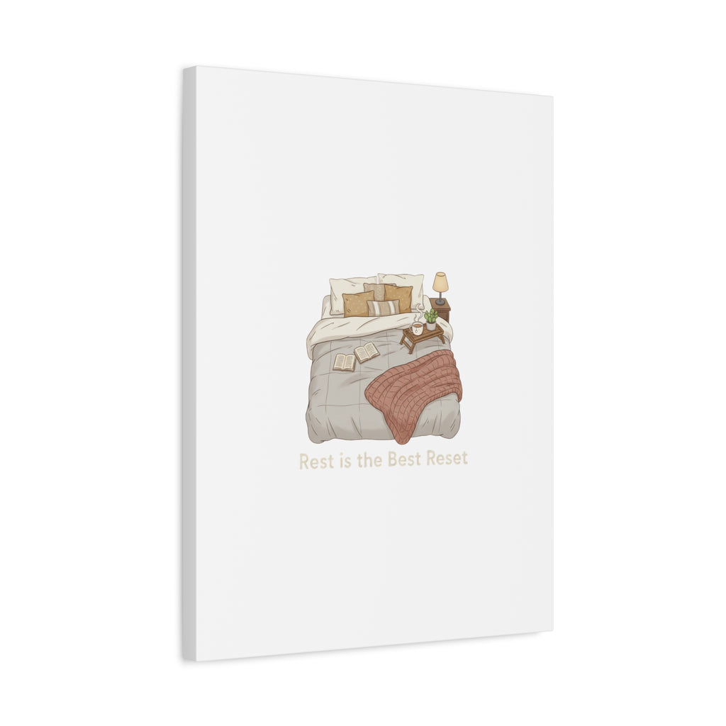 Rest is the Best Reset Canvas | sleepy humor, restful vibes