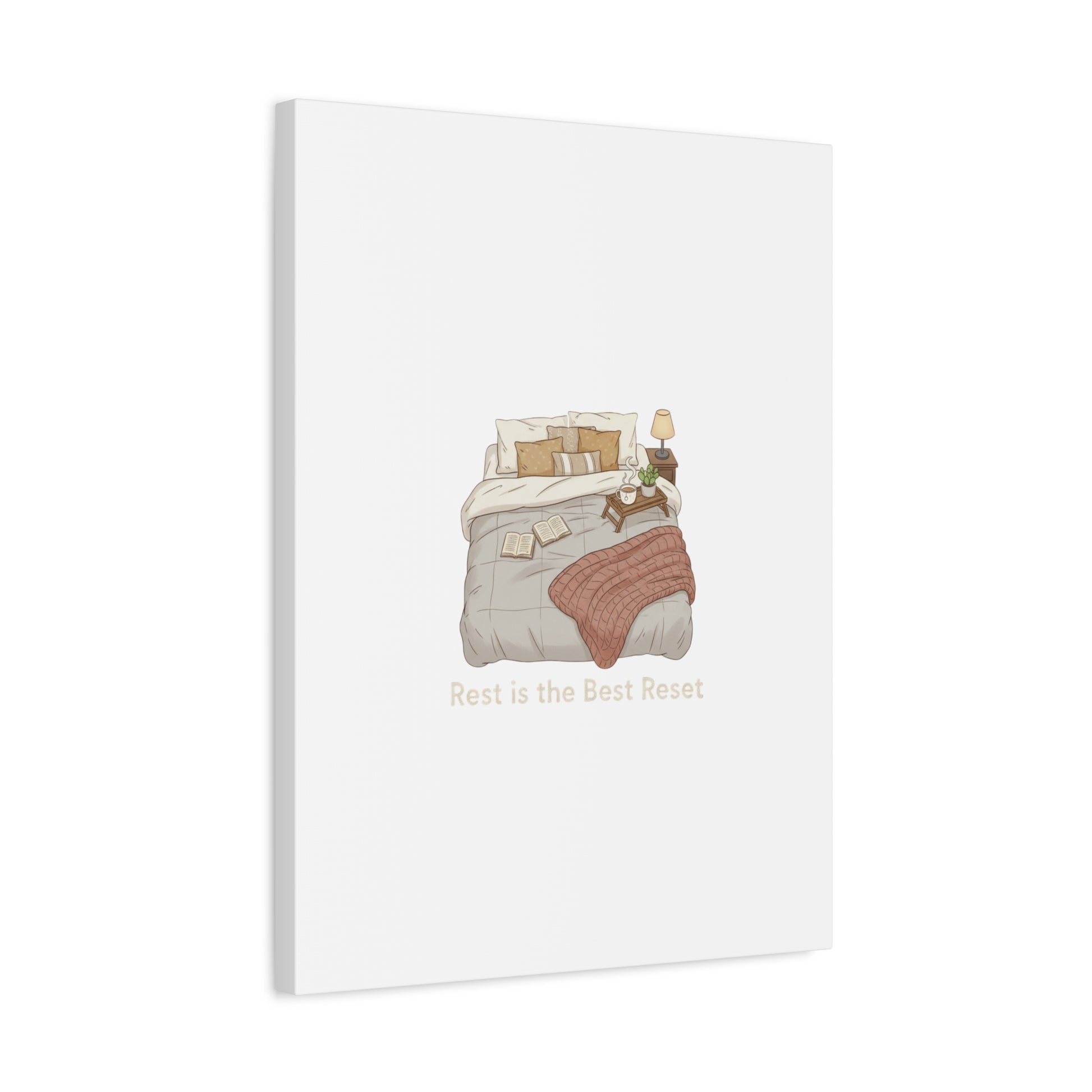 Rest is the Best Reset Canvas | sleepy humor, restful vibes