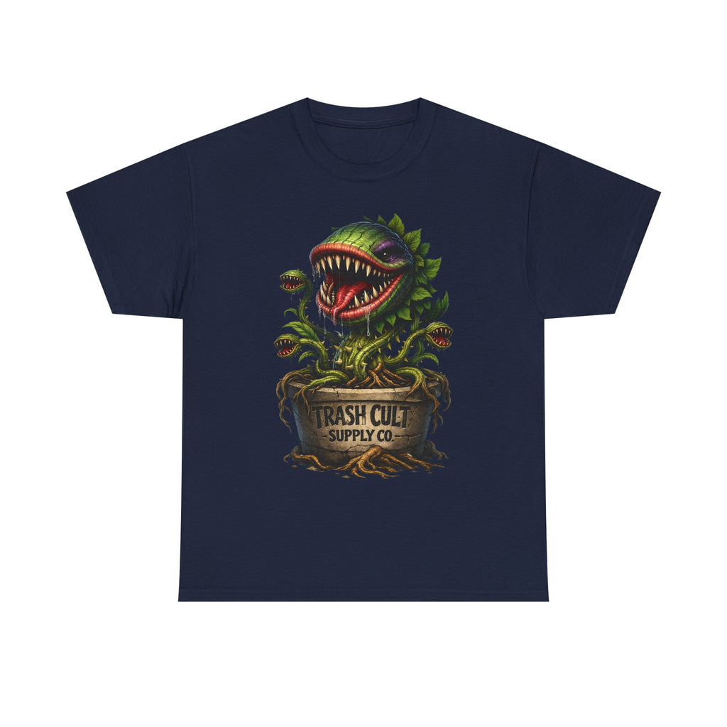 Carnivorous Plant Graphic Tee — "Trash Cult Supply Co." Potted Monster Shirt