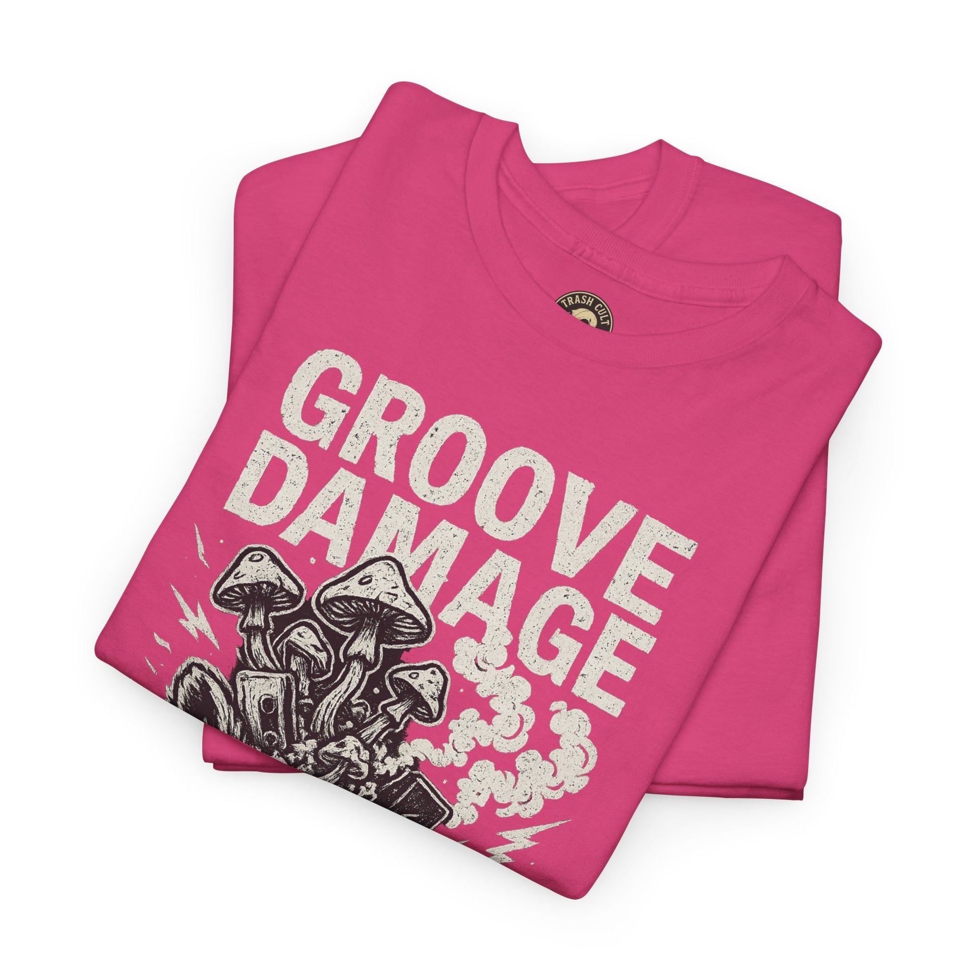 Groove Damage T-Shirt – A Proper Axe x Trash Cult Collab – Stoner Groove Punk Shirt