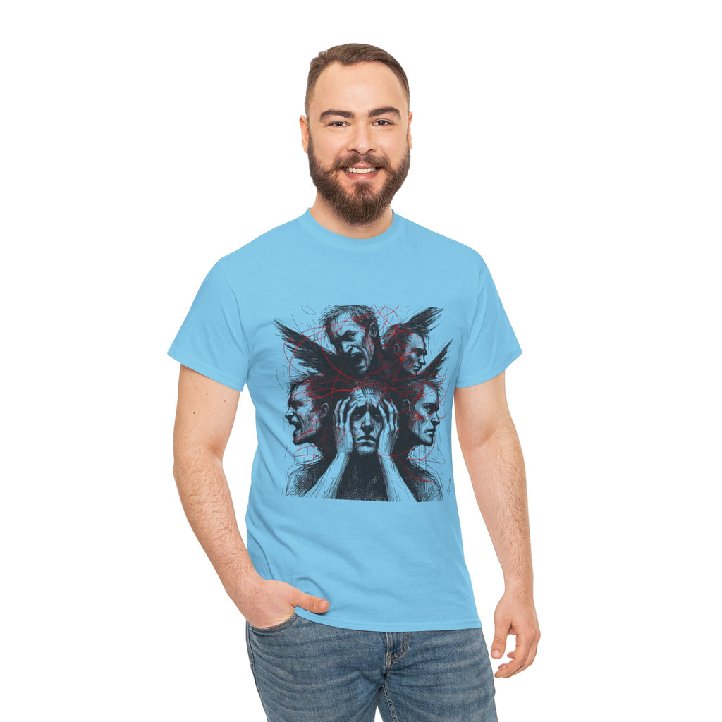 Xian Allen x Trash Cult Shirt – “Loud Inside My Head” | Dark Illustrative Art Tee