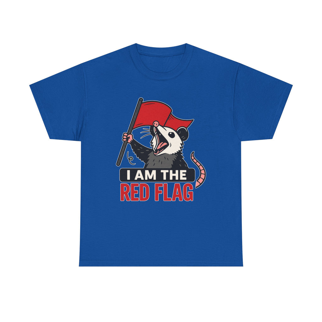T-Shirt — "I Am The Red Flag" Possum Graphic Tee