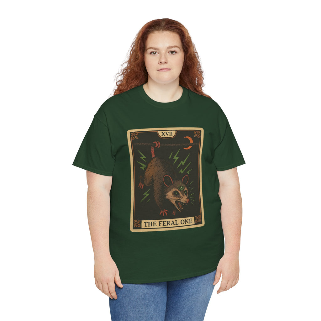 Feral One Graphic Tee - Quirky Unisex T-Shirt, Vintage Inspired, Animal Art, Casual Wear, Gifts for Him/Her