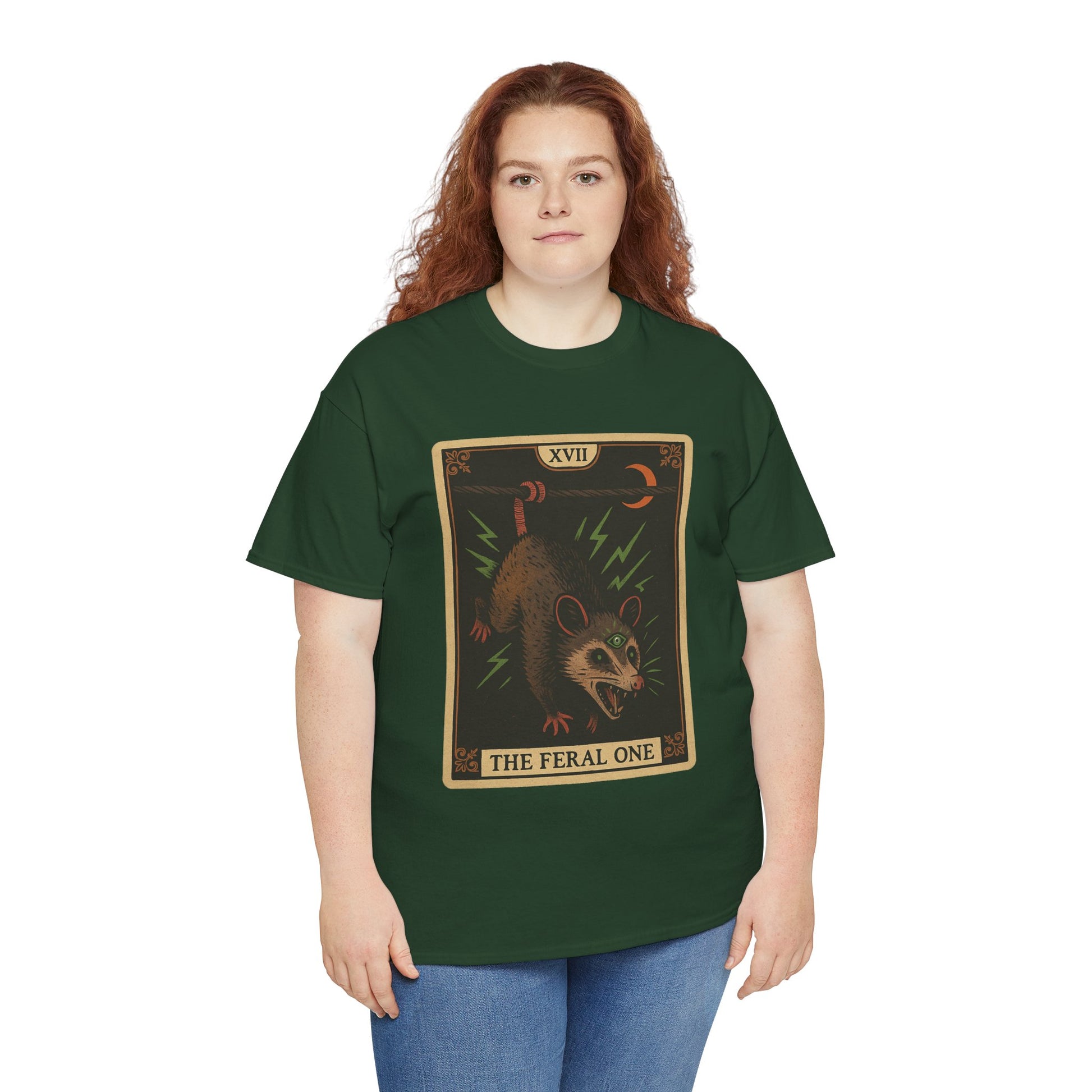Feral One Graphic Tee - Quirky Unisex T-Shirt, Vintage Inspired, Animal Art, Casual Wear, Gifts for Him/Her