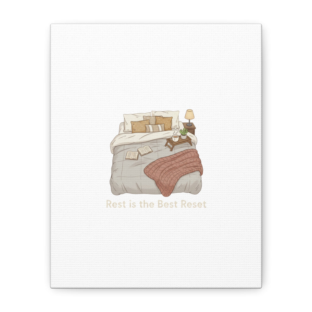 Rest is the Best Reset Canvas | sleepy humor, restful vibes