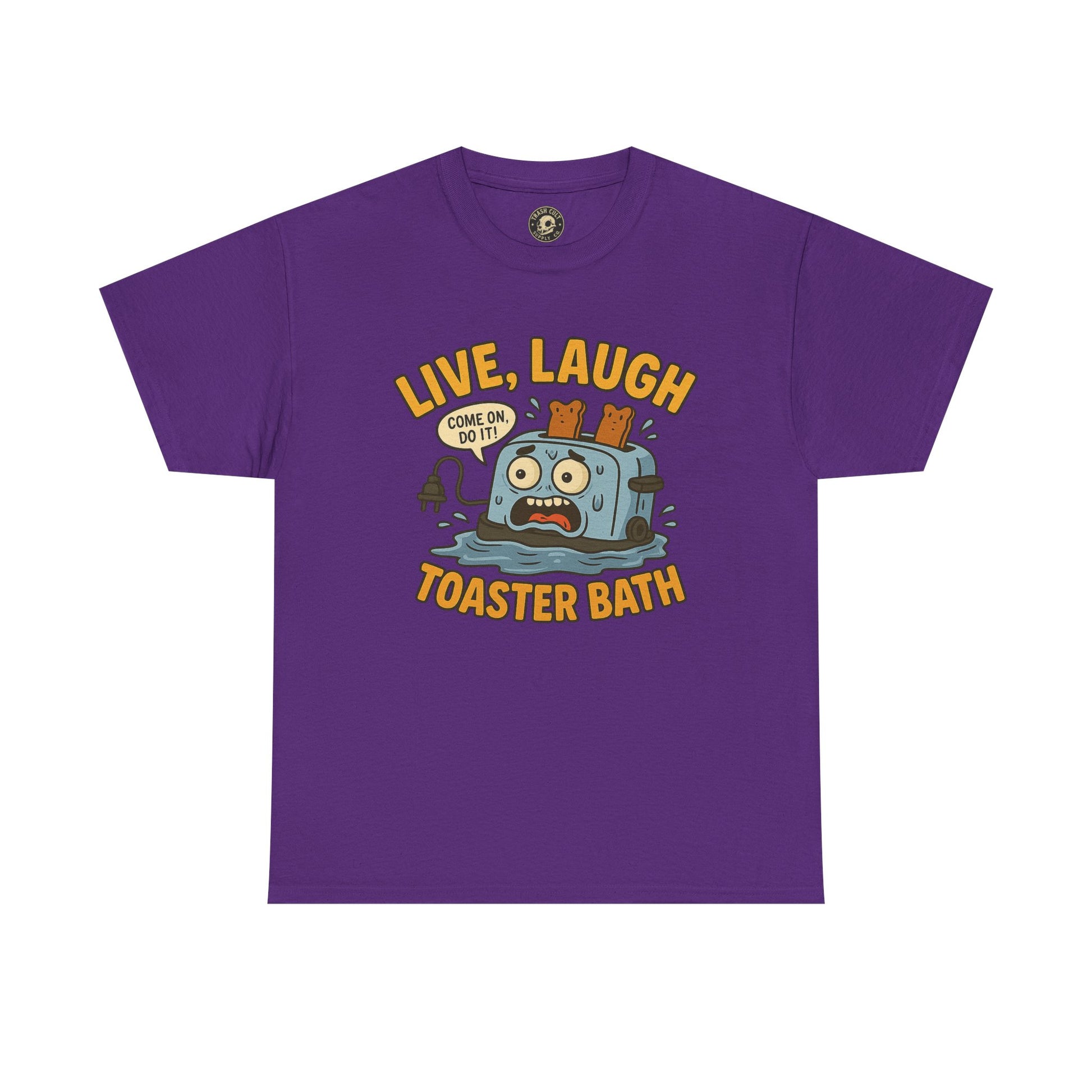 Funny Toaster Bath Tee, Humorous Unisex Shirt, Gift for Friends, Lightweight Cotton Tee, Birthday Party Outfit
