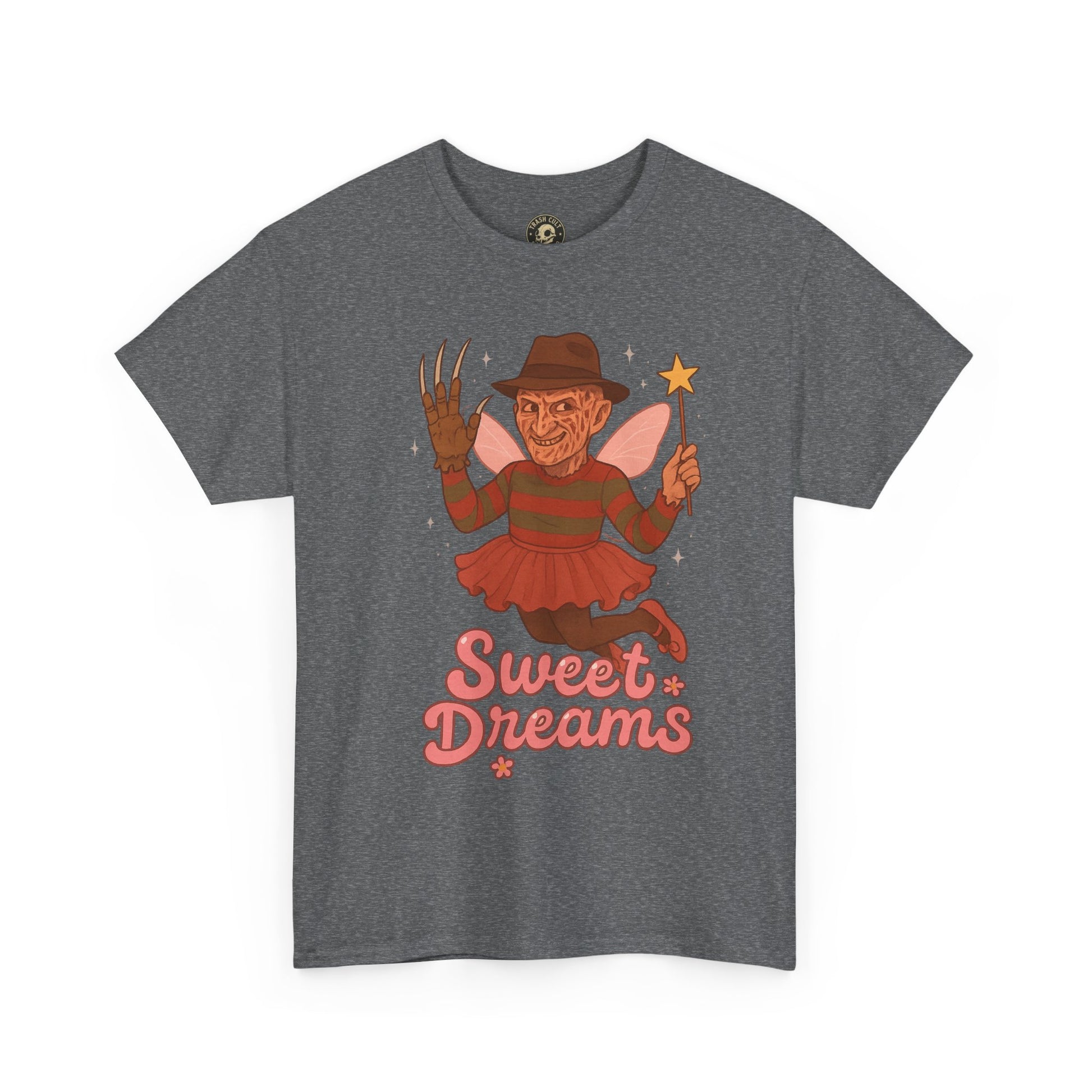 Freddy Krueger Fairy “Sweet Dreams” Funny Horror Parody T-Shirt – Gildan 5000