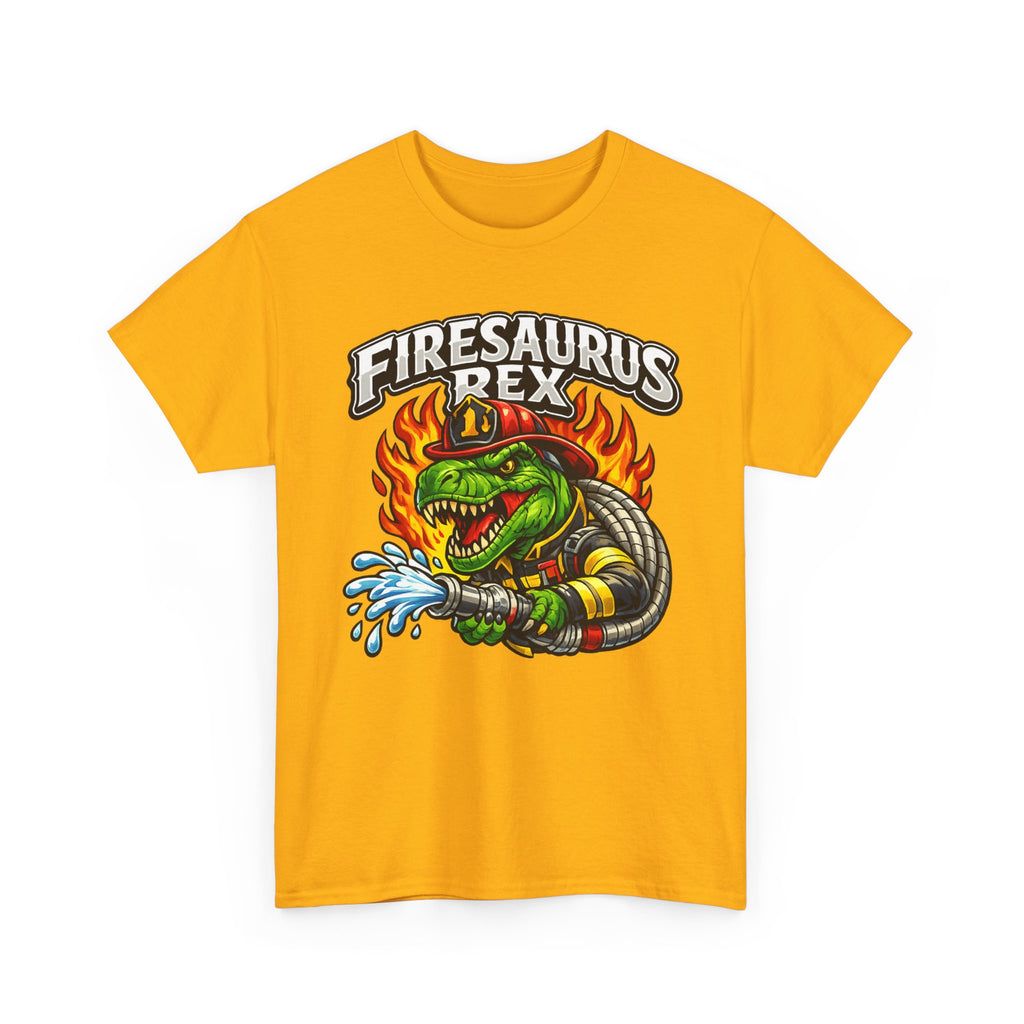 Firesaurus Rex T-Shirt — Funny Firefighter Dinosaur Tee