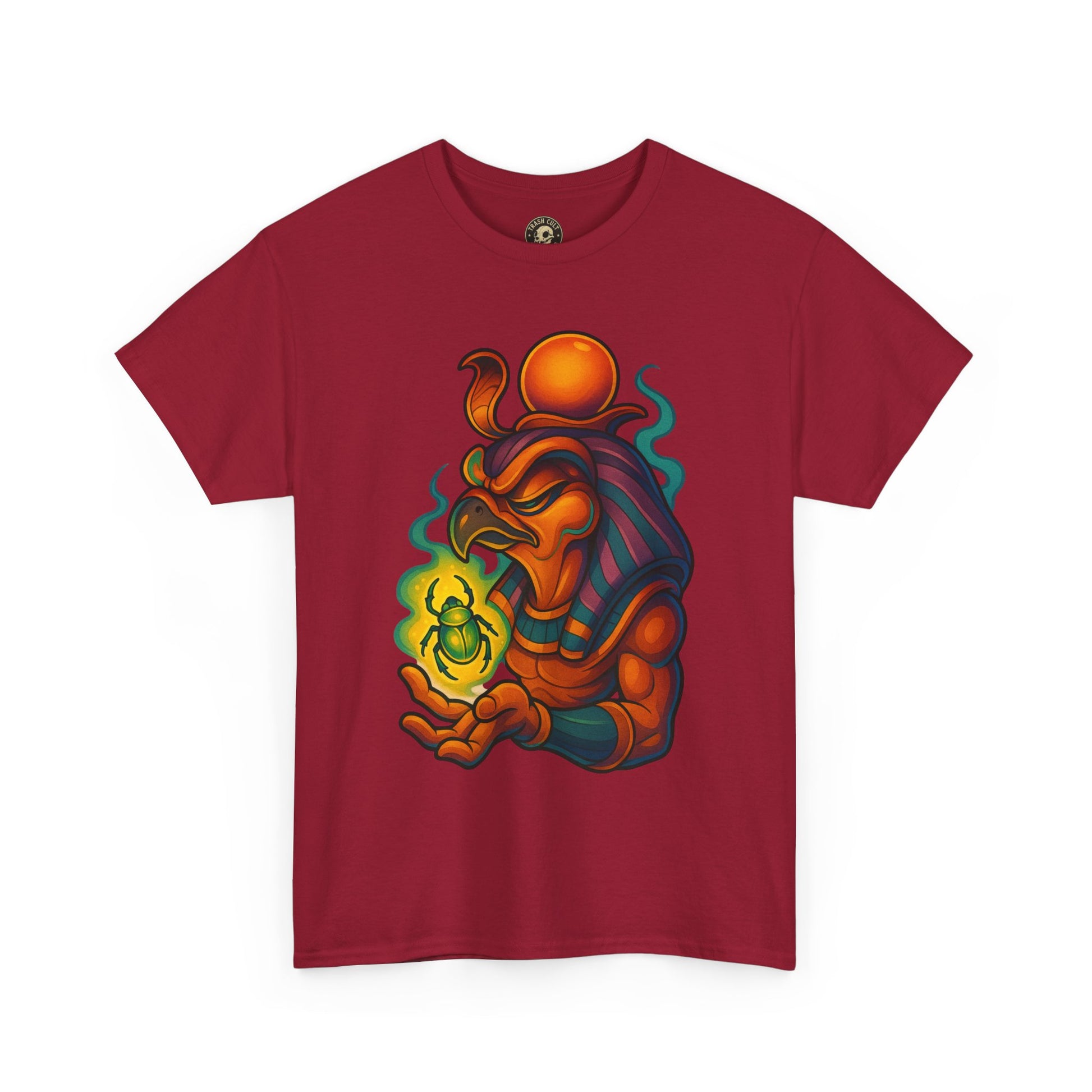 Mystical Guardian Unisex Heavy Cotton Tee, Graphic T-Shirt, Bohemian Style, Unique Fashion, Gift for Fans, Statement Tee
