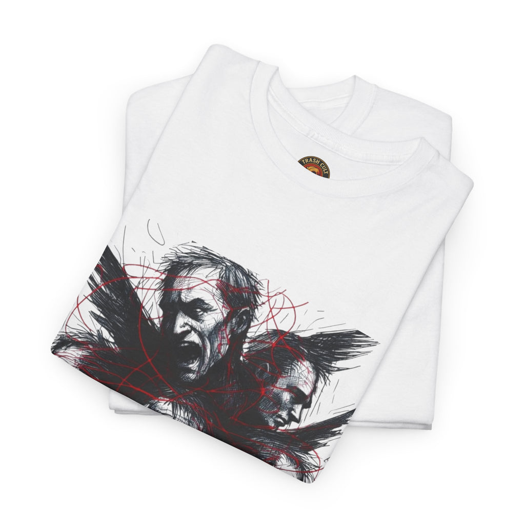 Xian Allen x Trash Cult Shirt – “Loud Inside My Head” | Dark Illustrative Art Tee