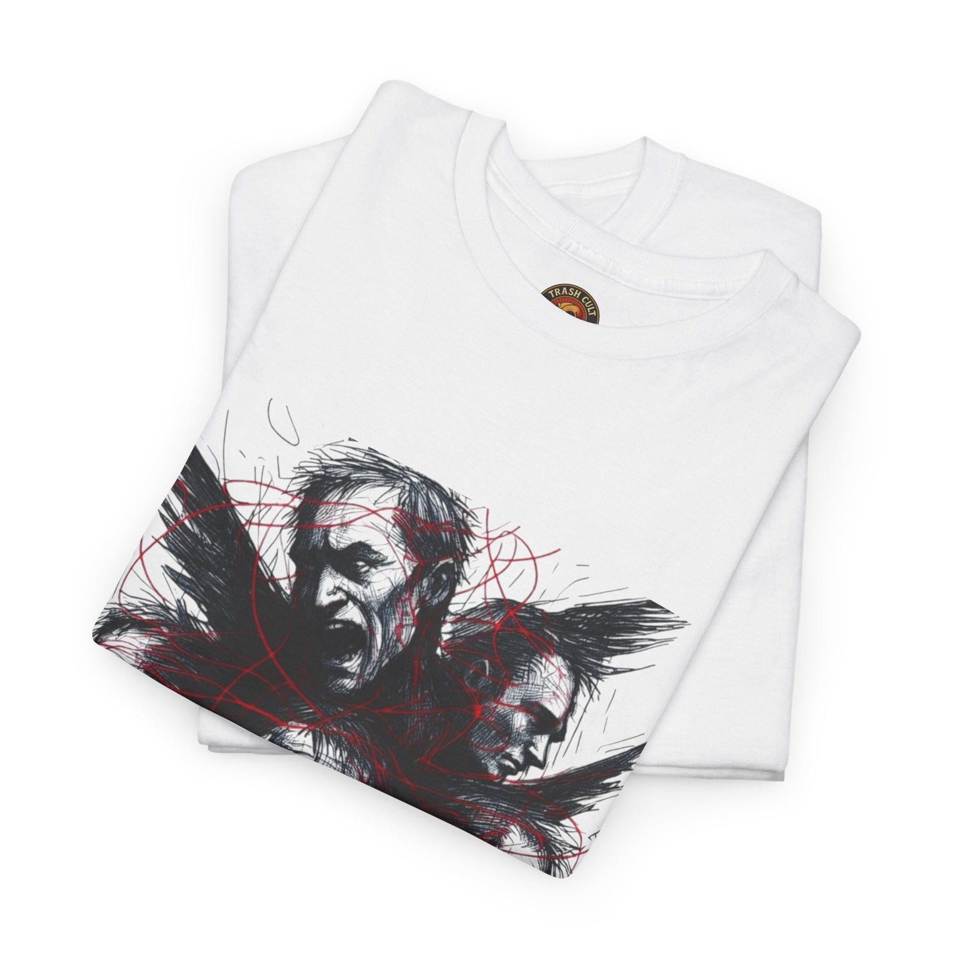 Xian Allen x Trash Cult Shirt – “Loud Inside My Head” | Dark Illustrative Art Tee