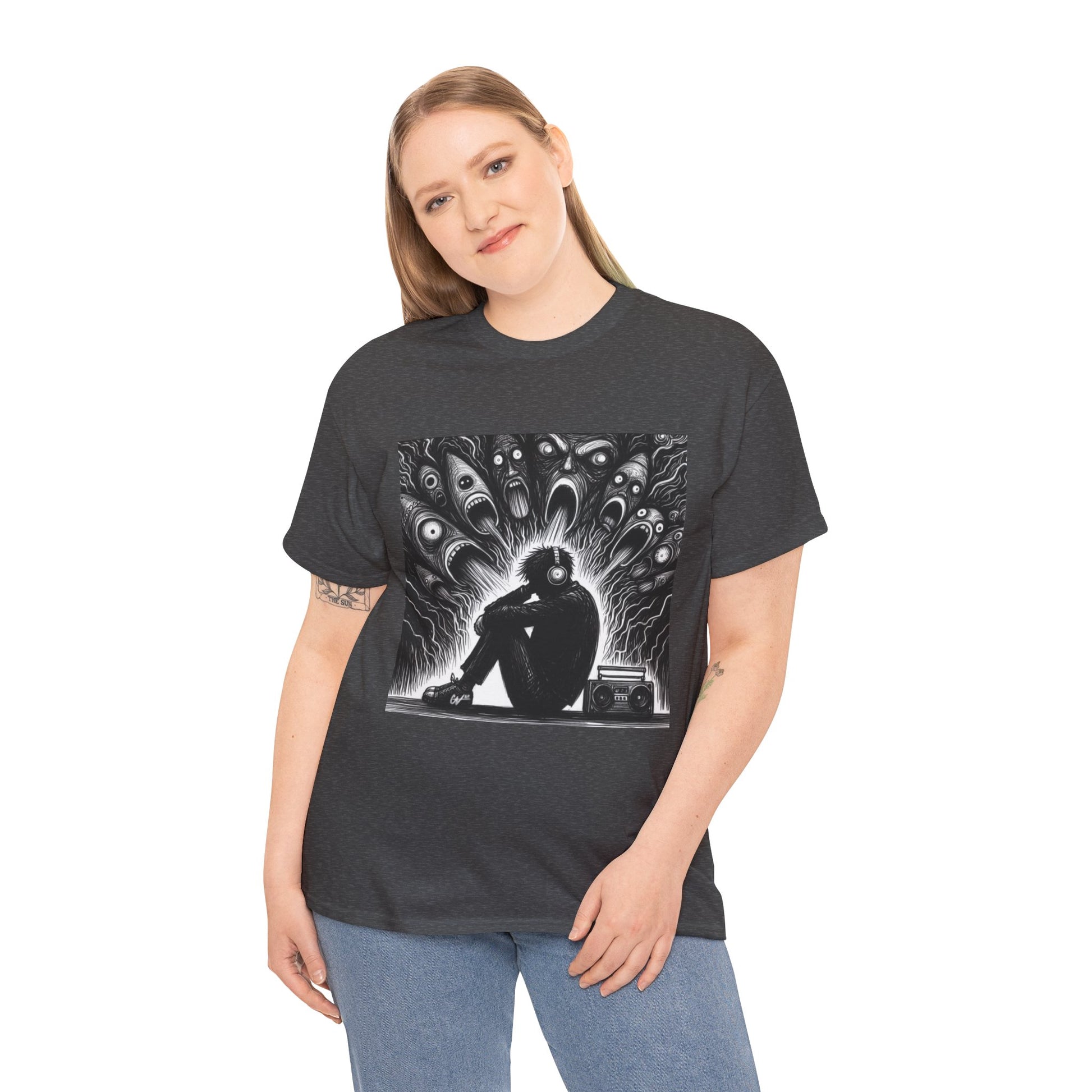 Xian Allen x Trash Cult Shirt – “Turn It Up Louder” | Screaming Chaos Headphones Tee