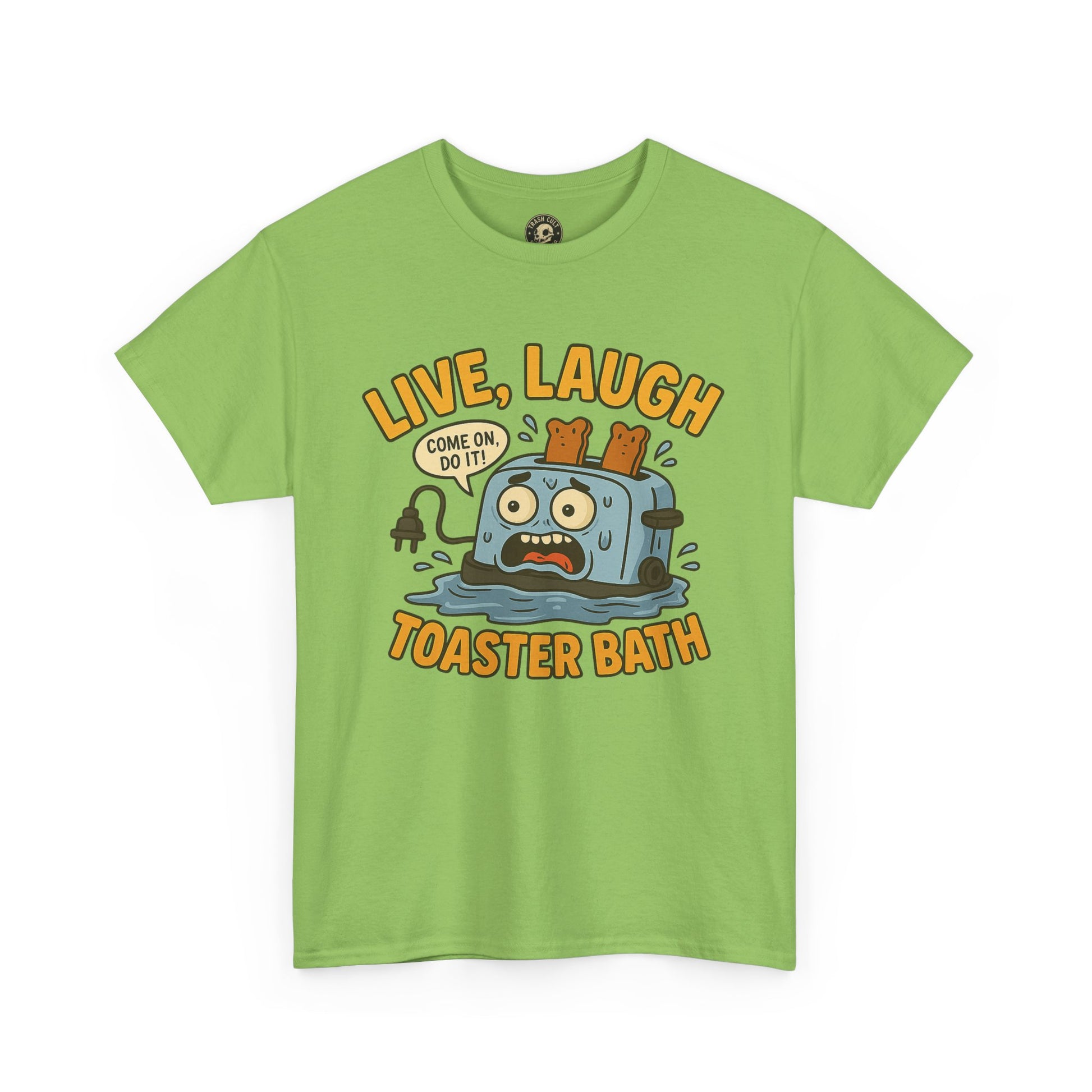 Funny Toaster Bath Tee, Humorous Unisex Shirt, Gift for Friends, Lightweight Cotton Tee, Birthday Party Outfit