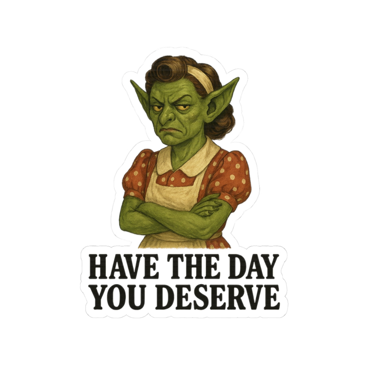 Sassy Kiss-Cut Stickers - 'Have the Day You Deserve' Motivational Decals for Laptops, Water Bottles, and Journals, Fun Gifts for [...]