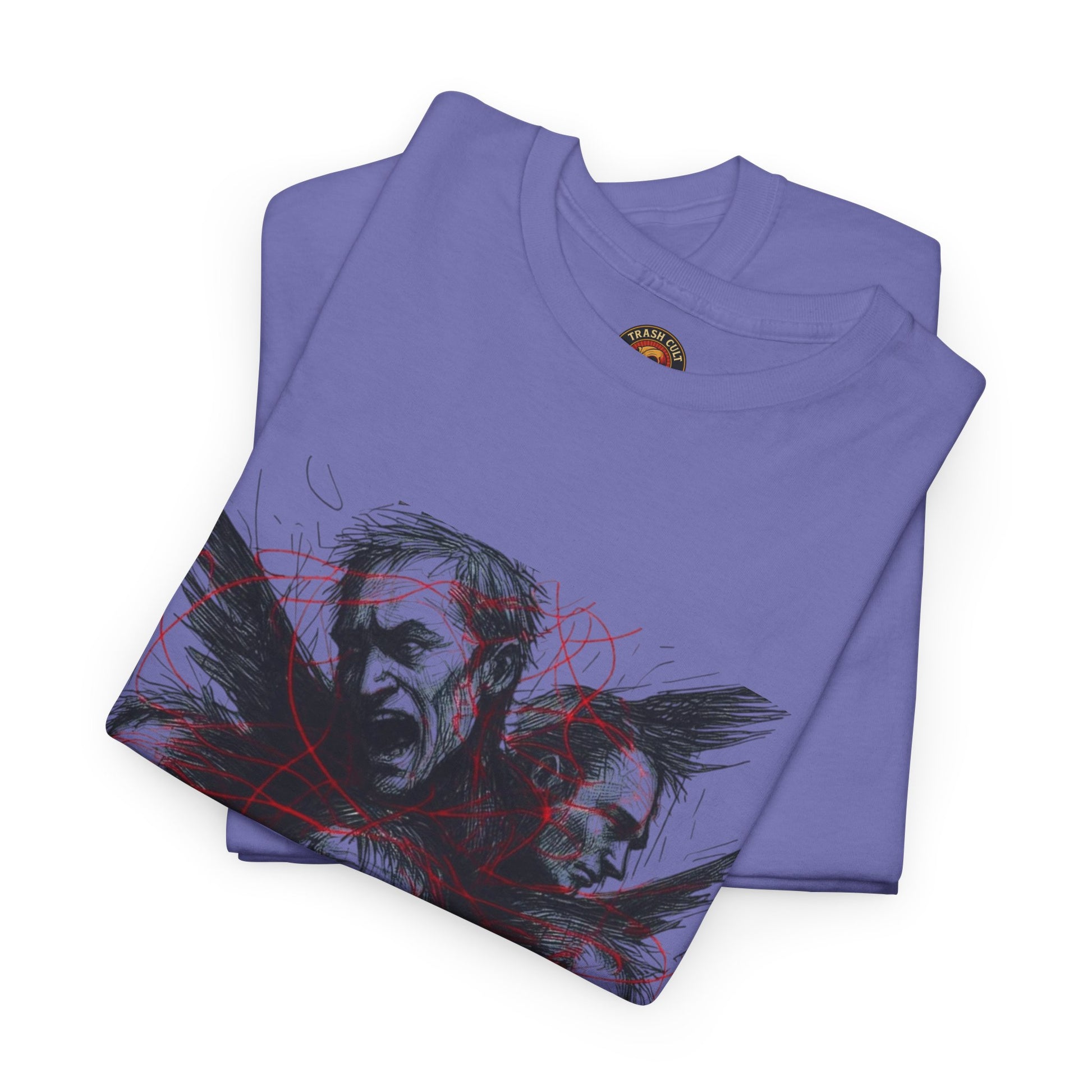 Xian Allen x Trash Cult Shirt – “Loud Inside My Head” | Dark Illustrative Art Tee