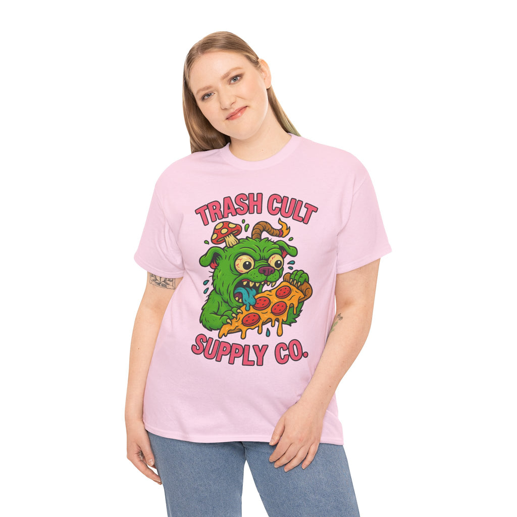 Feral Pizza Monster Shirt – Trash Cult Supply Co | Gildan 5000 Graphic Tee