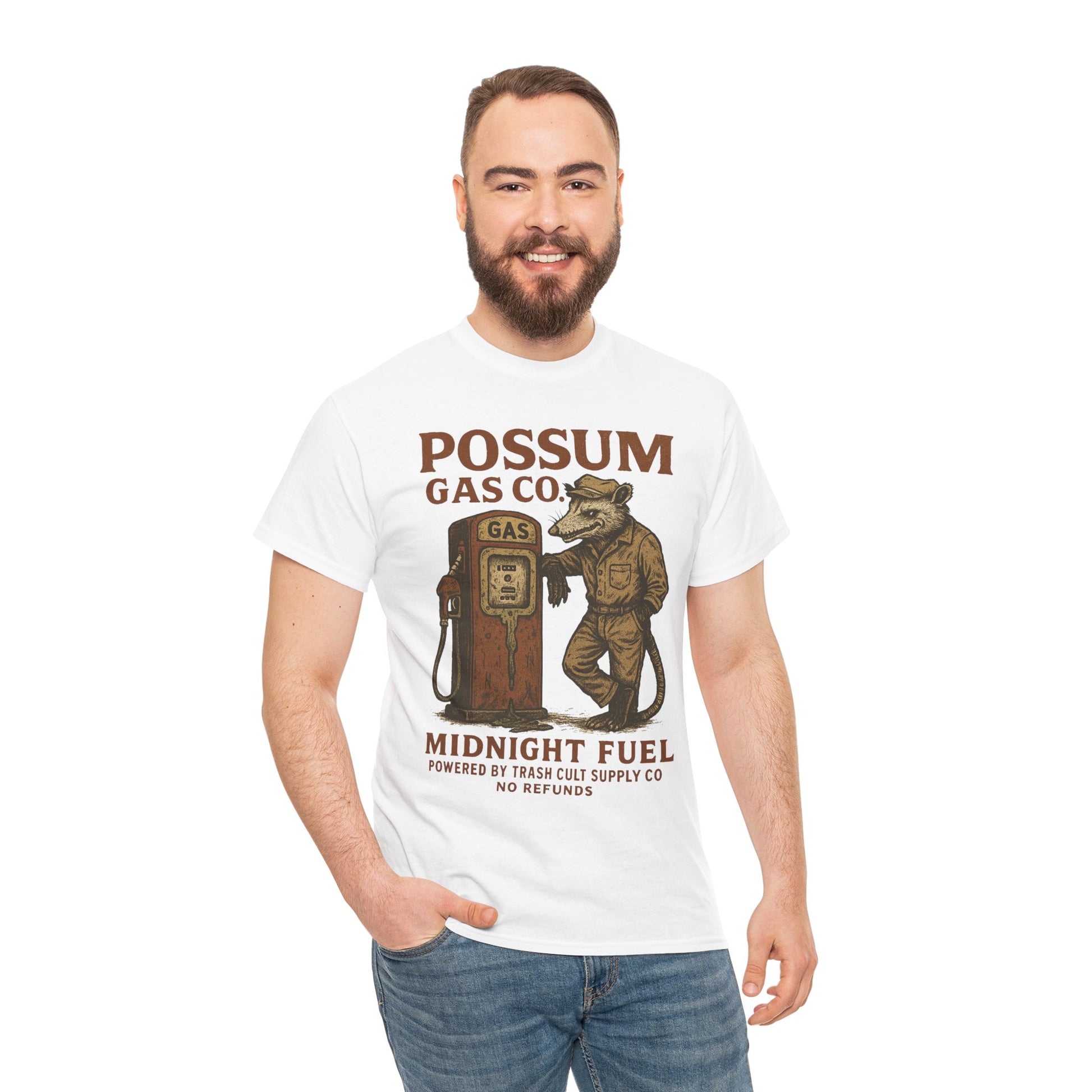 Possum Gas Co. Vintage Feral Mechanic Shirt – Trash Cult Supply Co. – Gildan 5000