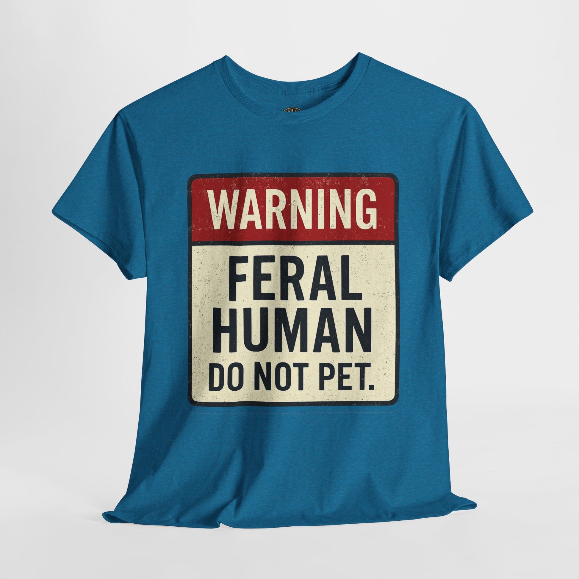 Warning Feral Human Tee: Unisex Humorous Cotton Shirt, Gift for Animal Lovers, Funny Tee, Unique Statement Apparel, Casual Wear, [...]