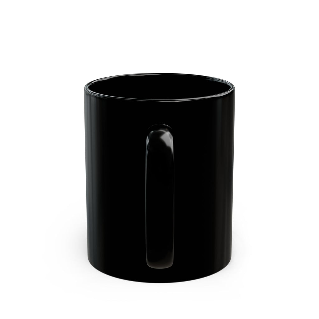 Mentally Unstable and Caffeinated Coffee Mug – Dual-Sided Trashcore Neon Skeleton Cup – Black Ceramic Mug 11oz/15oz