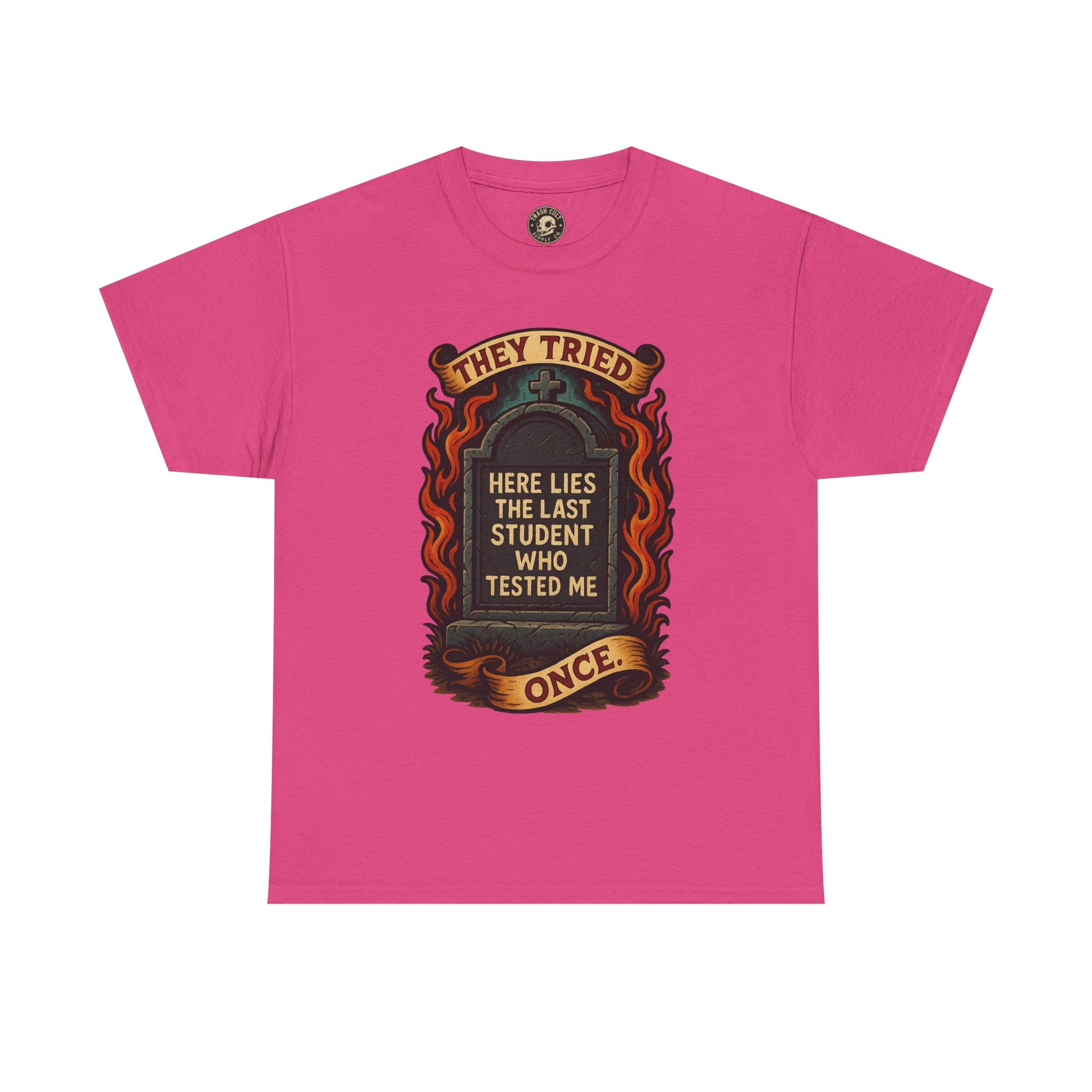 Funny Student Tribute Tee, Unisex Graphic Shirt, Back to School Apparel, Graduation Gift, Teacher Humor Clothing