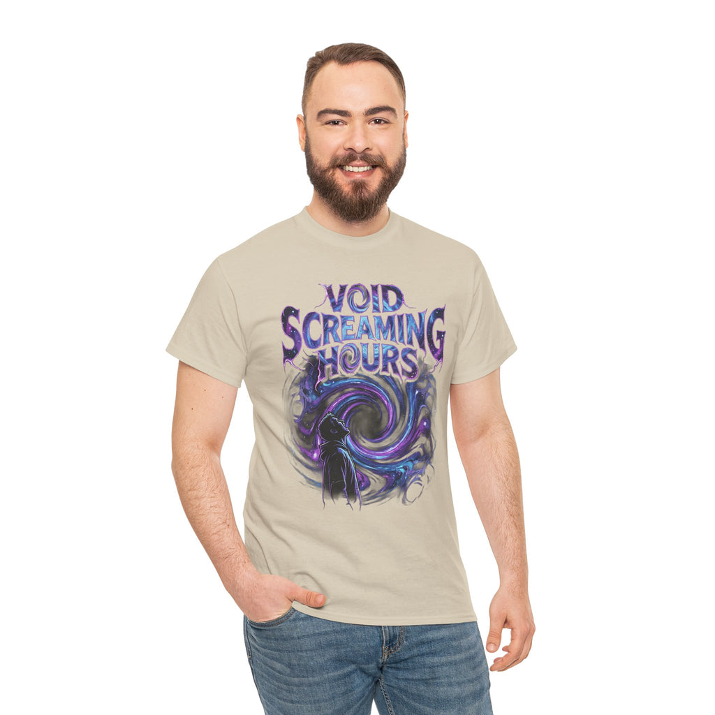 Void Screaming Hours Tee — Gothic Cosmic Horror T‑Shirt