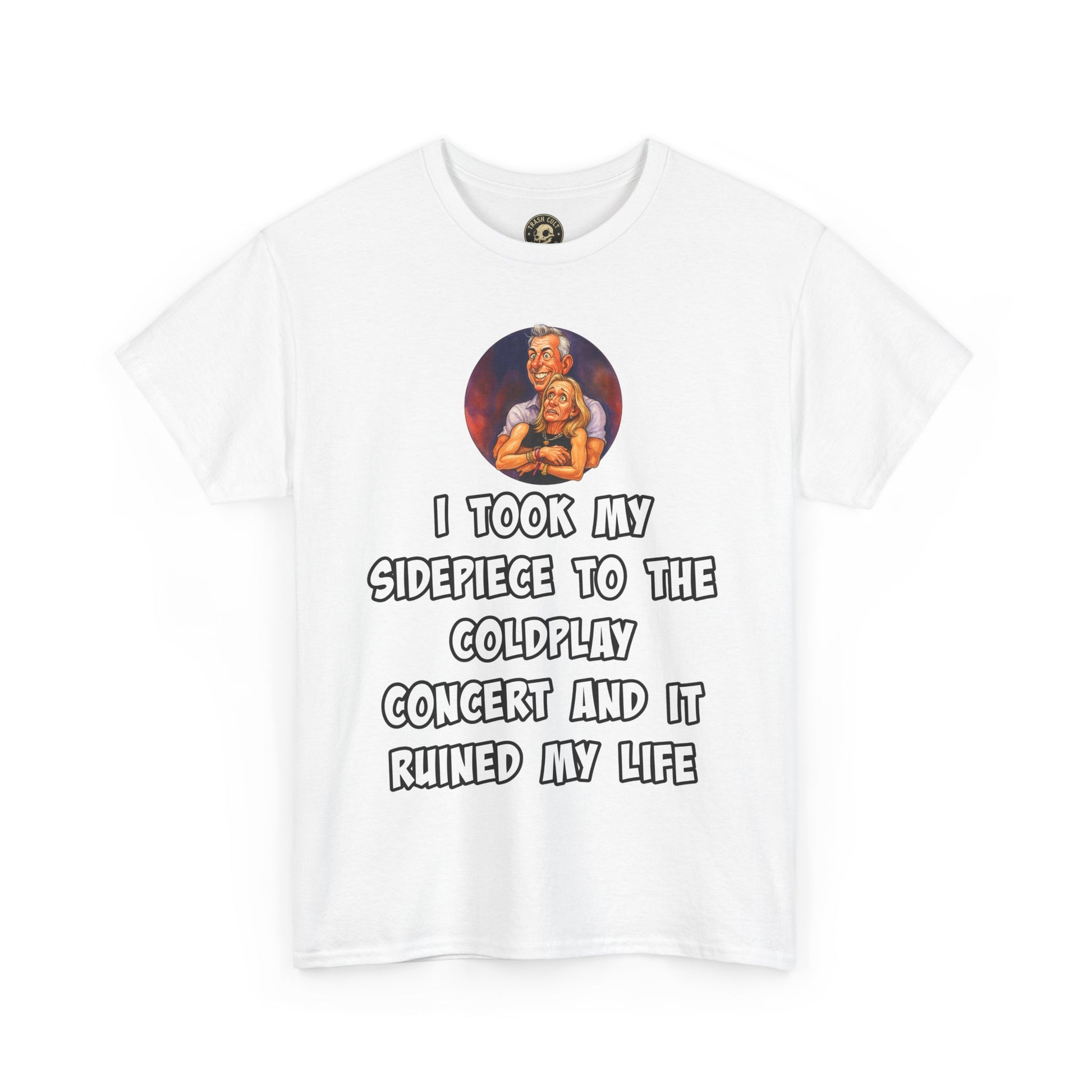 Funny CEO Concert Shirt – “I Took My Sidepiece to the Coldplay Concert” Meme Tee – Gildan 5000