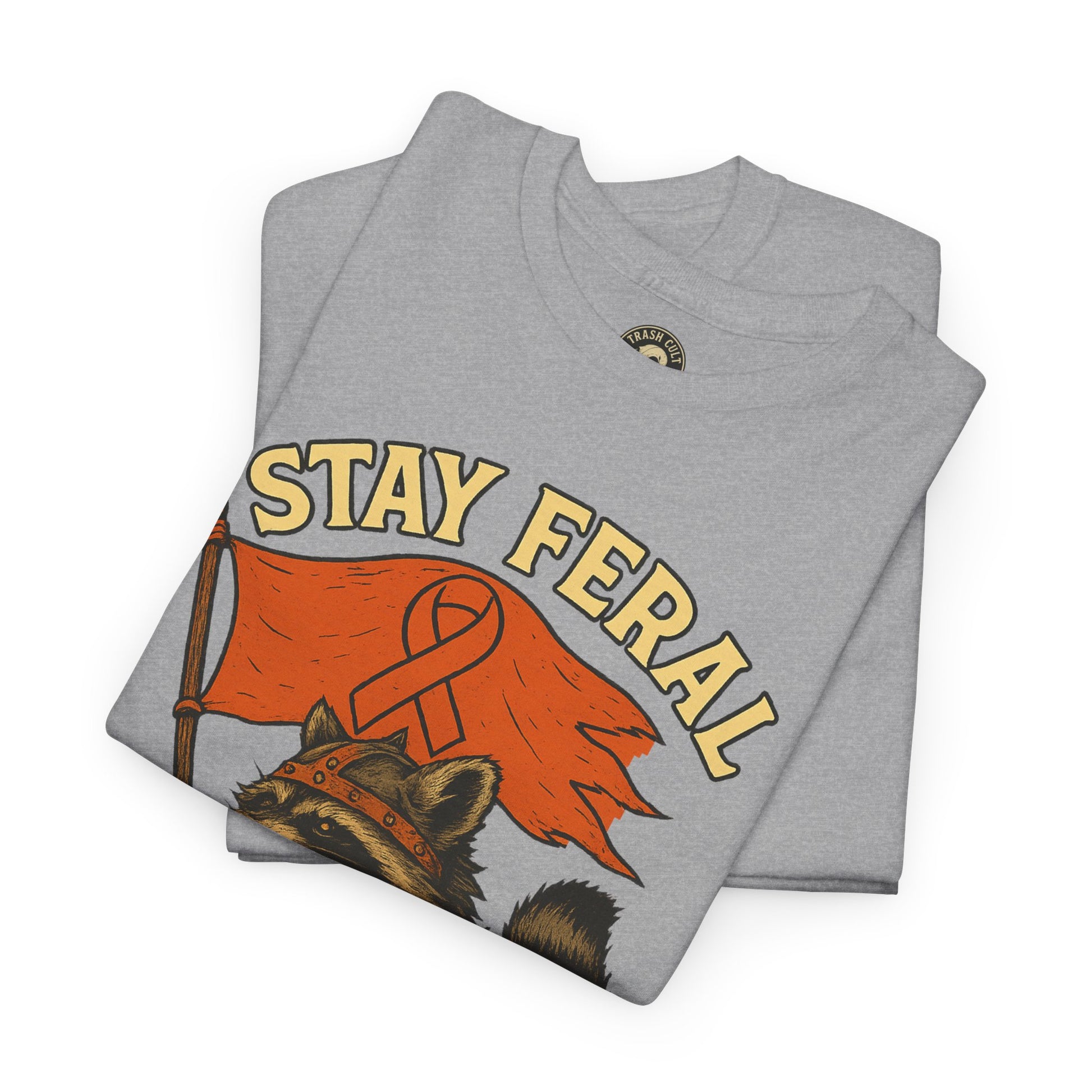 Stay Feral Fight MS Raccoon warrior shirt
