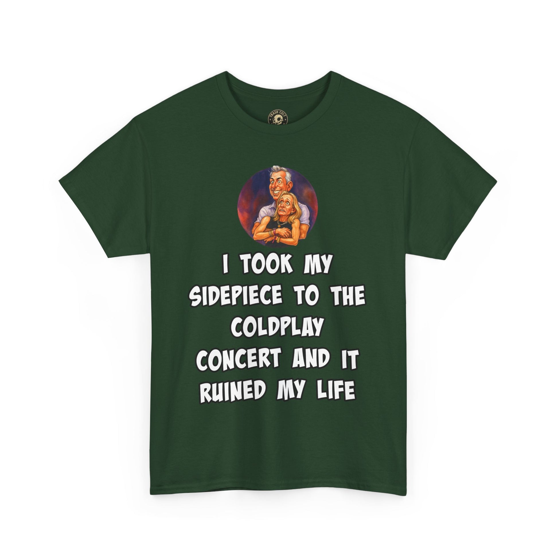 Funny CEO Concert Shirt – “I Took My Sidepiece to the Coldplay Concert” Meme Tee – Gildan 5000