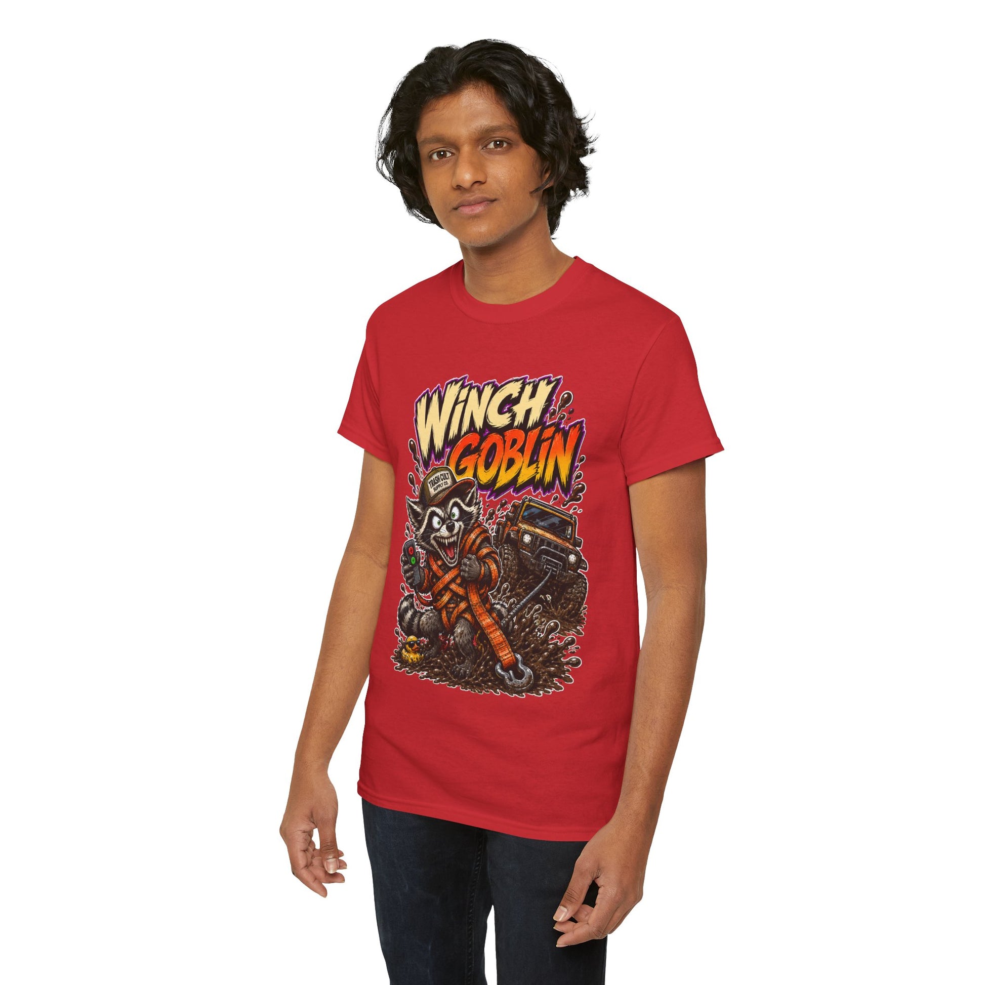 Winch Goblin Tee — Vintage Tow Truck Mechanic Graphic Shirt