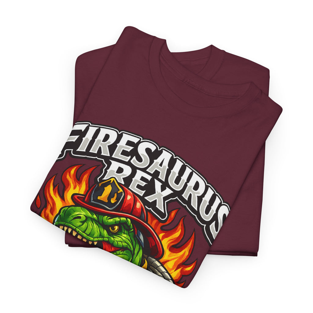 Firesaurus Rex T-Shirt — Funny Firefighter Dinosaur Tee