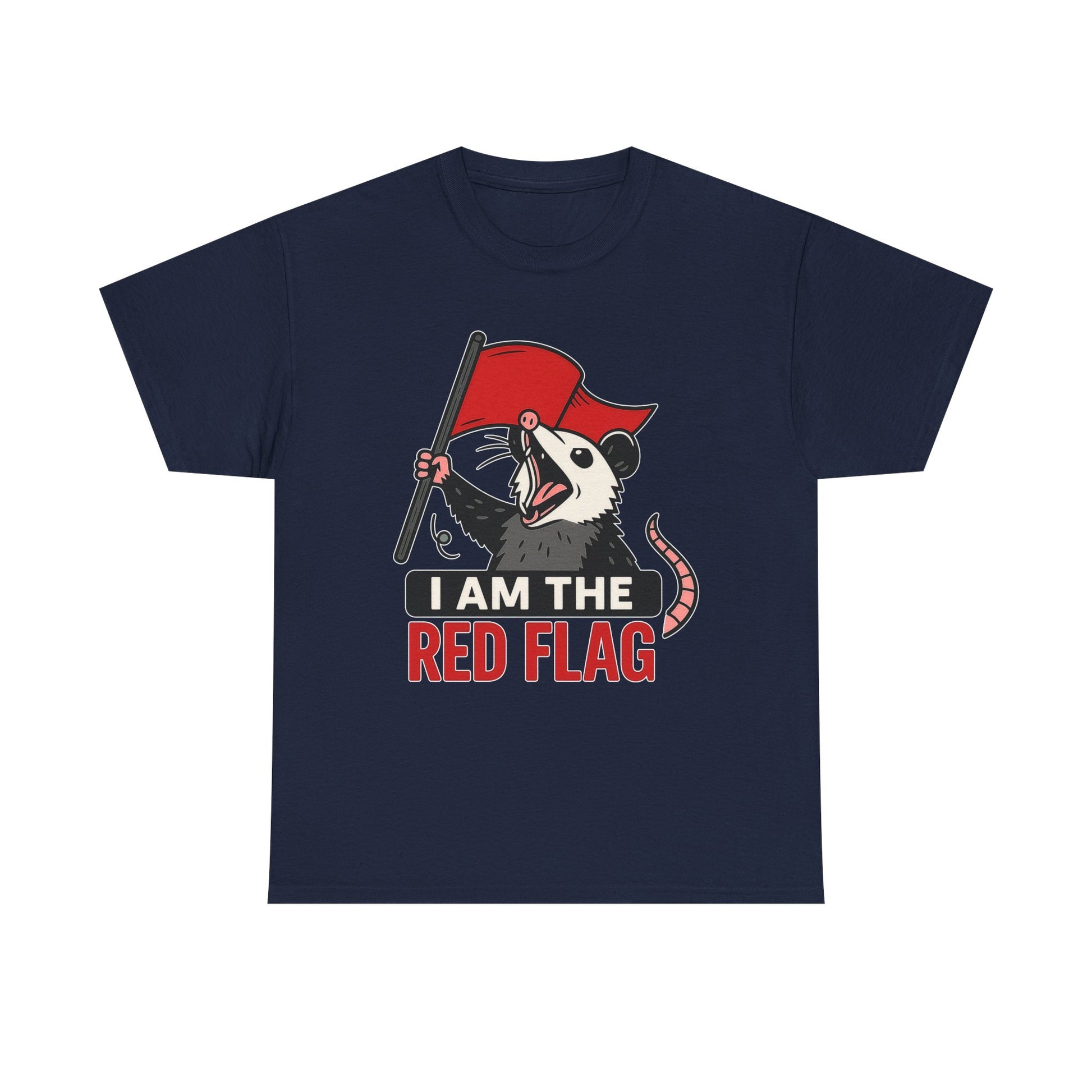 T-Shirt — "I Am The Red Flag" Possum Graphic Tee